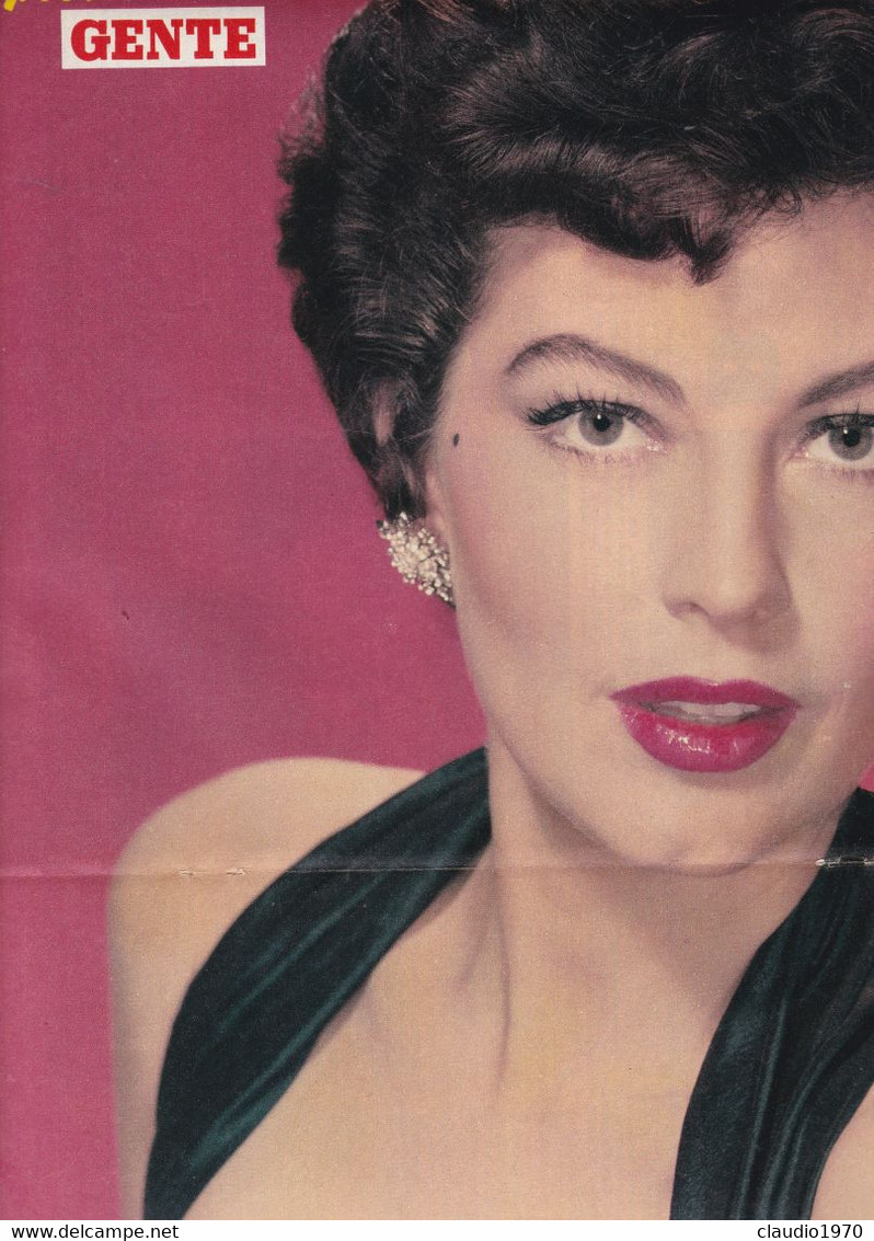 AVA GARDNER - ATTRICE - RIVISTA - GENTE IL GRANDE LIBRO DI HOLLYWOOD -  FASCICOLO - dossier