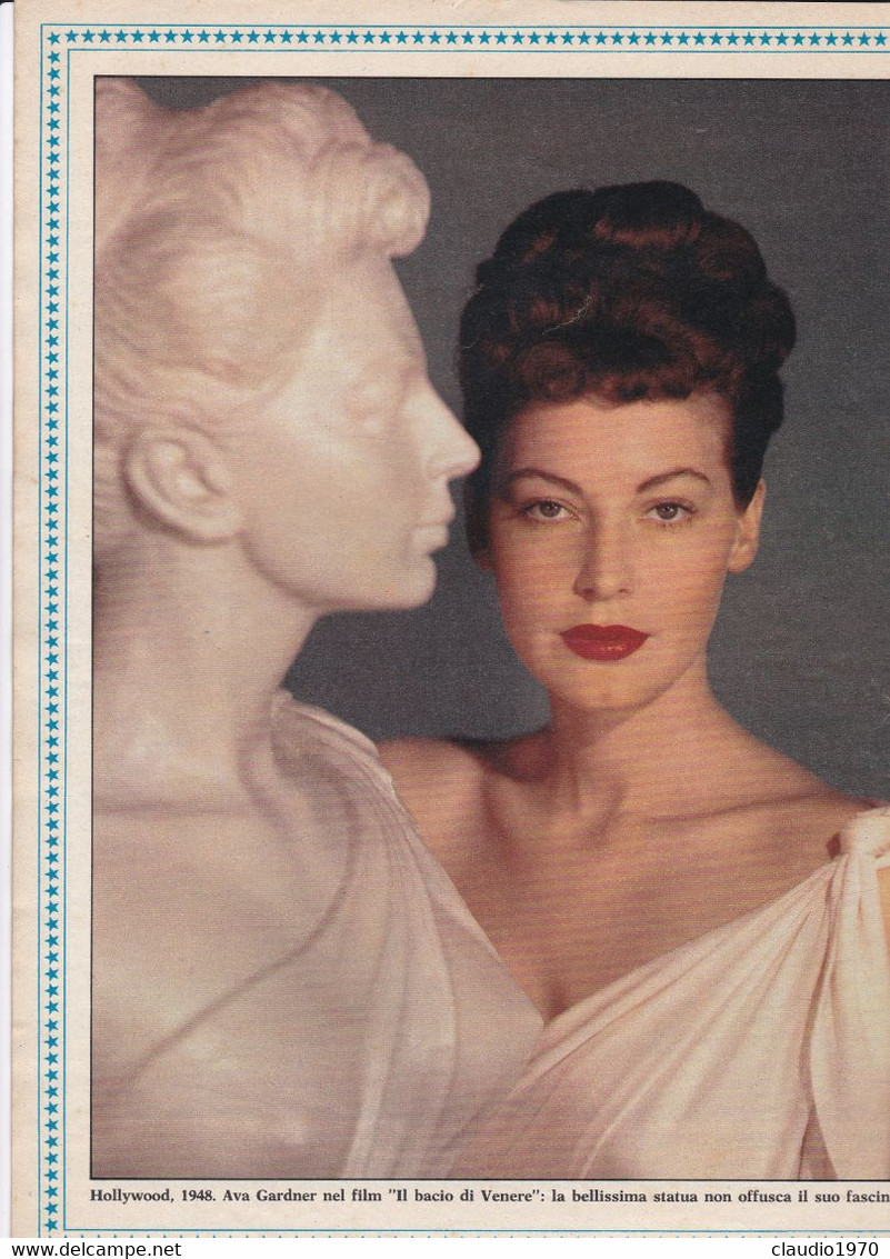 AVA GARDNER - ATTRICE - RIVISTA - GENTE IL GRANDE LIBRO DI HOLLYWOOD -  FASCICOLO - dossier