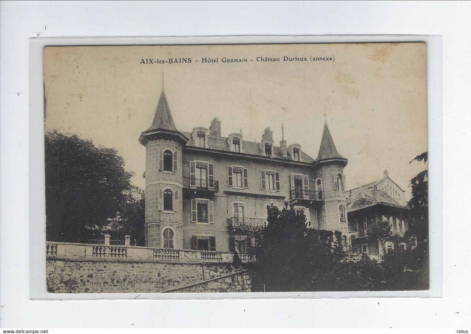 DEP. 73 AIX-LES-BAINS HOTEL GERMAIN CHATEAU DURIEUX (ANNEXE) - Aix Les Bains