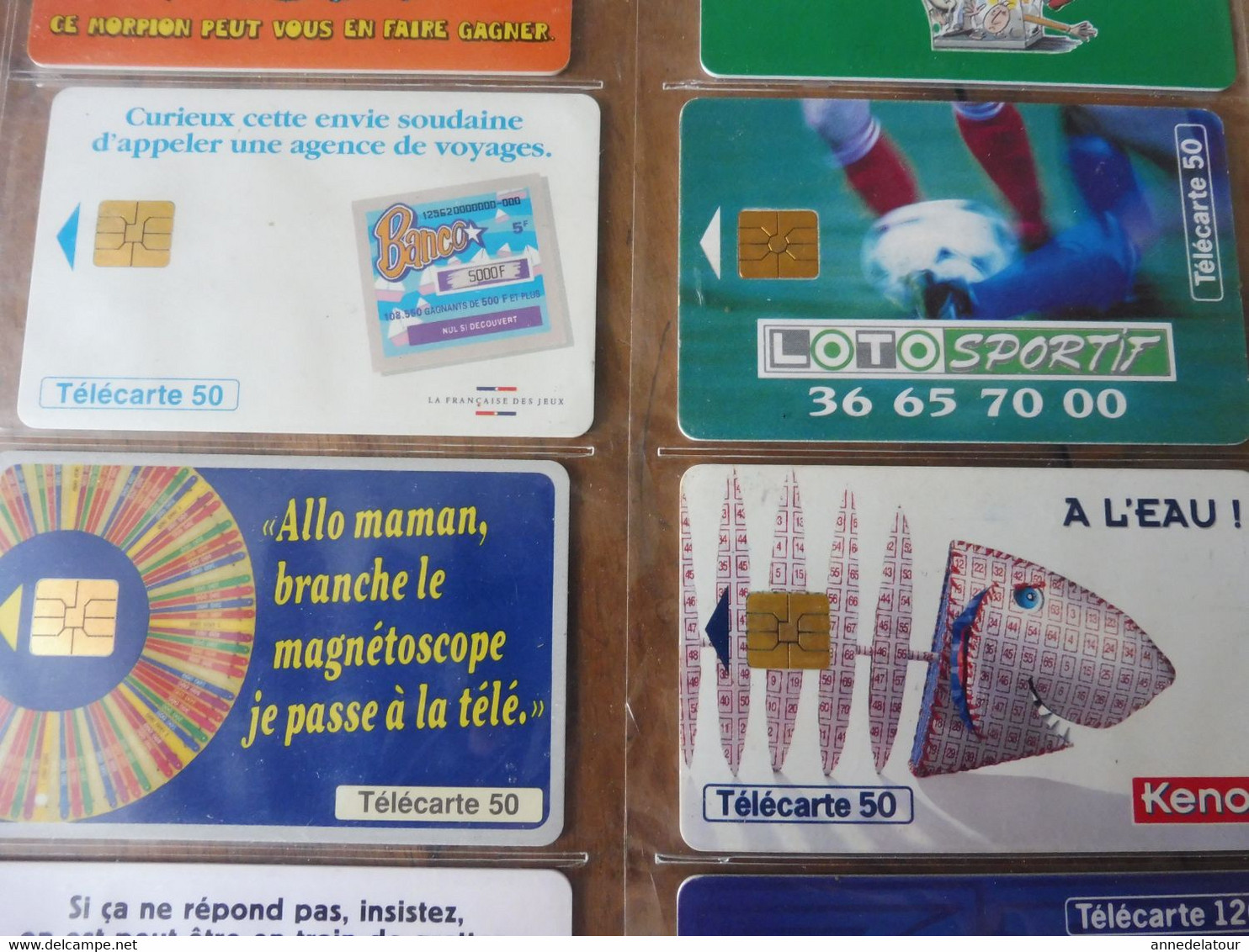 10 Télécartes ( Jeux à Gratter )  FRANCE TELECOM --> Morpion , Banco , Solitaire , Keno , TacOtac , Millionnaire , Loto - Games