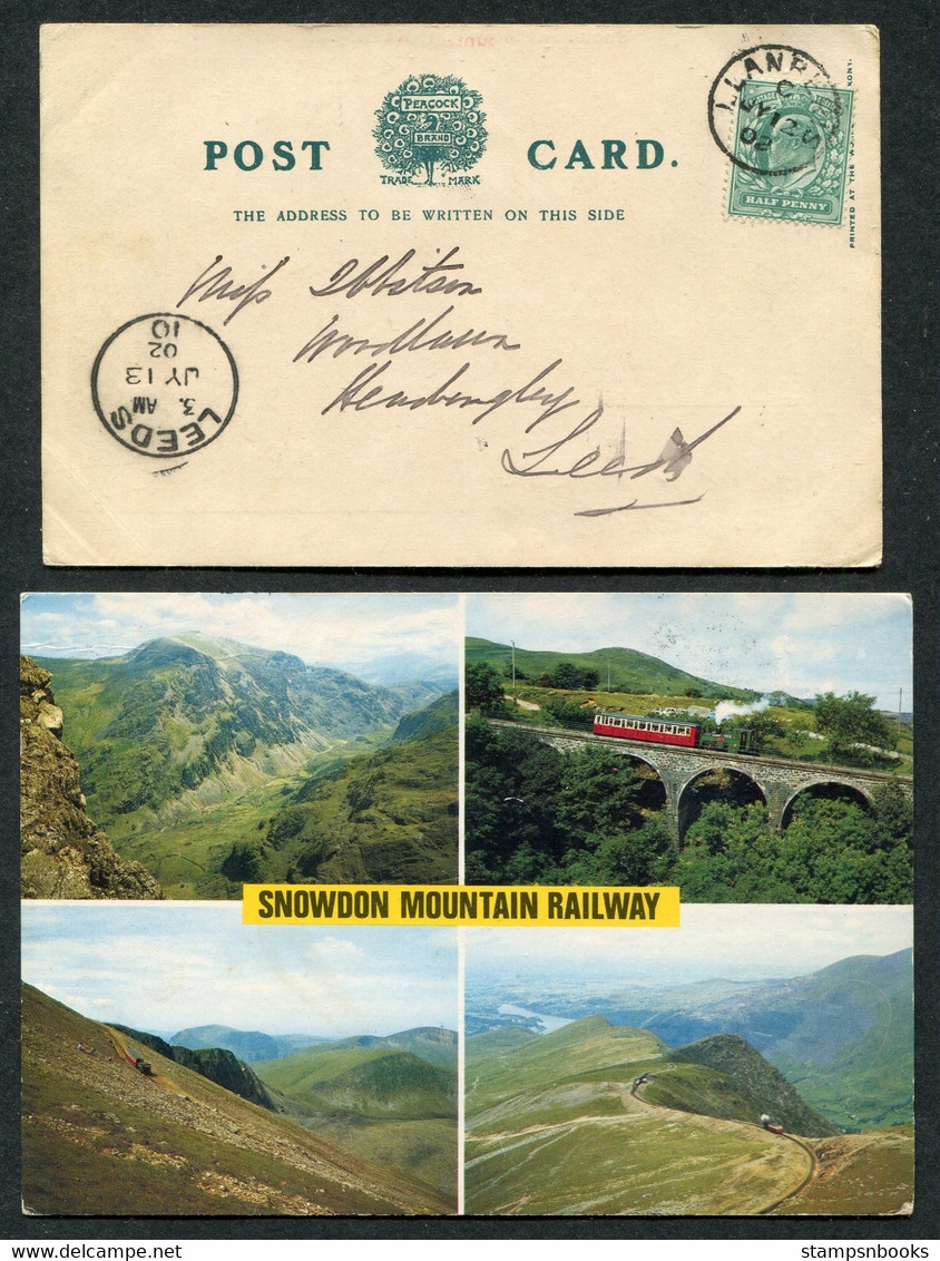 1902-92 GB Wales X 6 Snowdon Mountain Railway Postcards - Autres & Non Classés