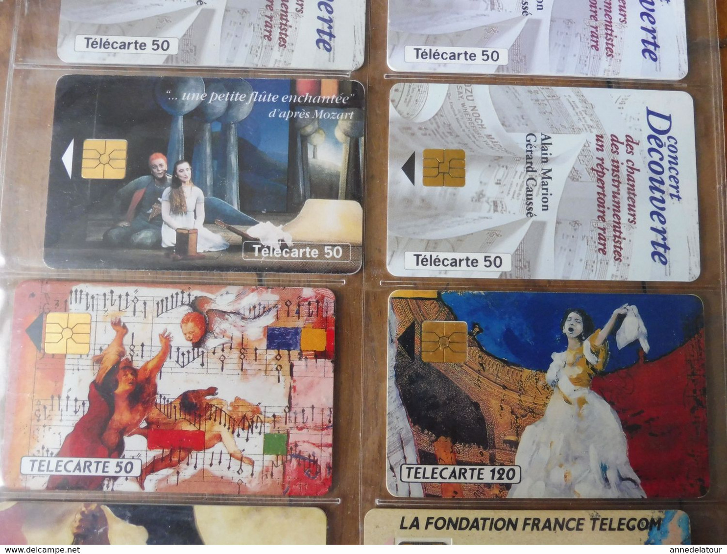 10 Télécartes (musique Vocale, Concert, Une Petite Flûte Enchantée, Tableau Delacroix, Etc )  FRANCE TELECOM - Lots - Collections