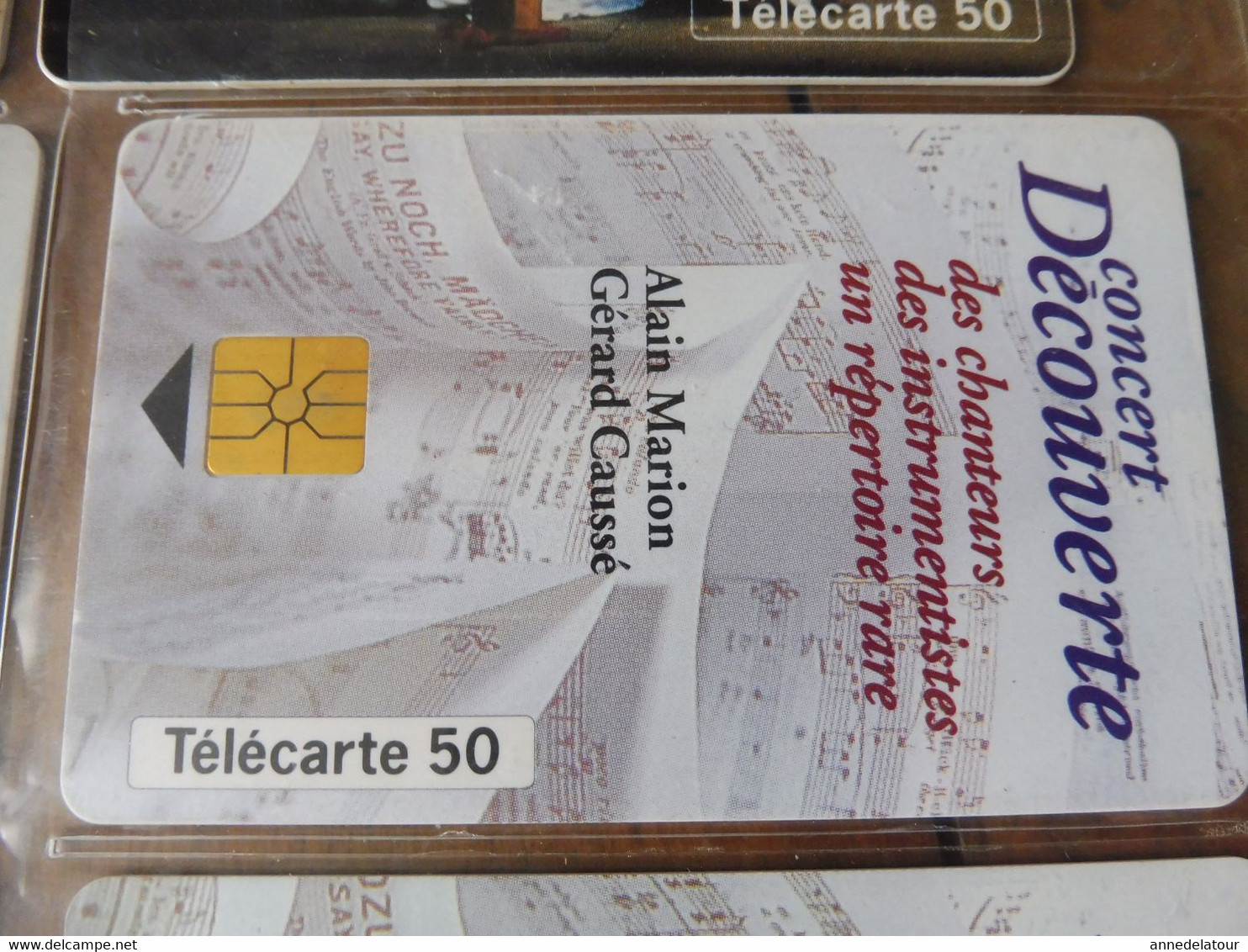 10 télécartes (musique vocale, concert, une petite flûte enchantée, Tableau Delacroix, Etc )  FRANCE TELECOM