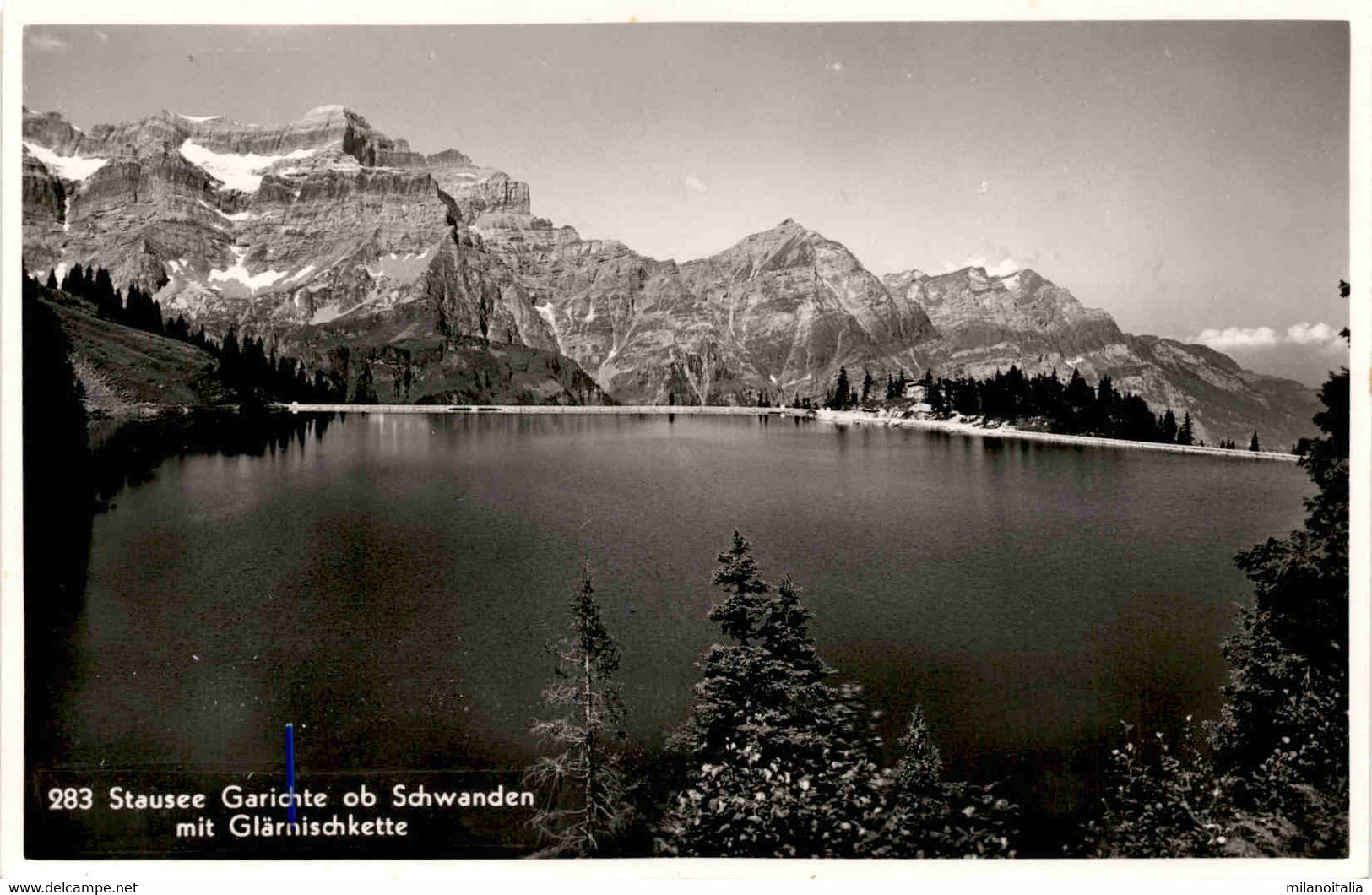 Stausee Garichte Ob Schwanden Mit Glärnischkette (283) - Schwanden