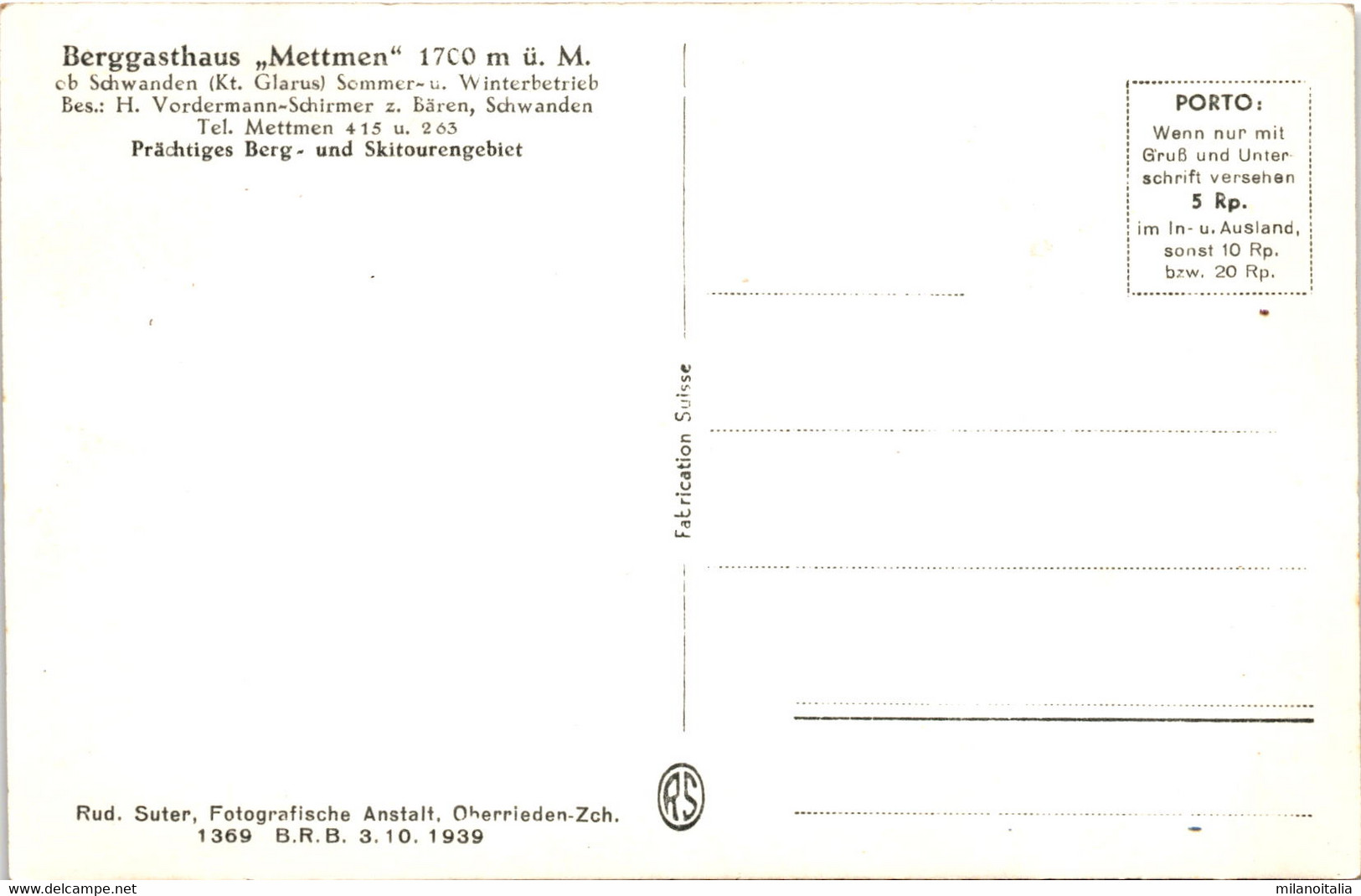 Stausee Garichte Ob Schwanden Mit Glärnischkette (283) - Schwanden