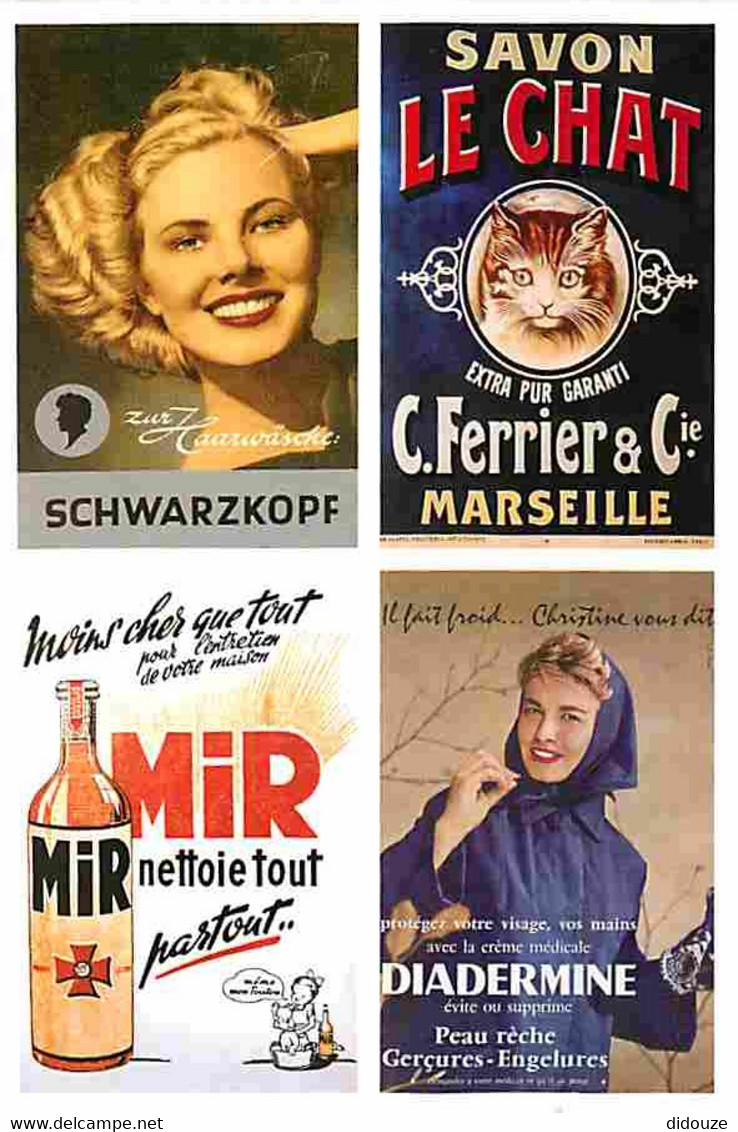 Publicite - Mir - Diadermine - Schwarzkopf - Le Chat - Carte Neuve - CPM - Voir Scans Recto-Verso - Publicité