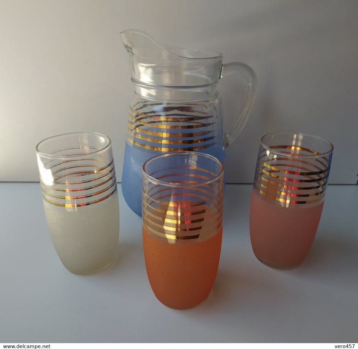 Carafe + 3 Verres VINTAGE - Karaf