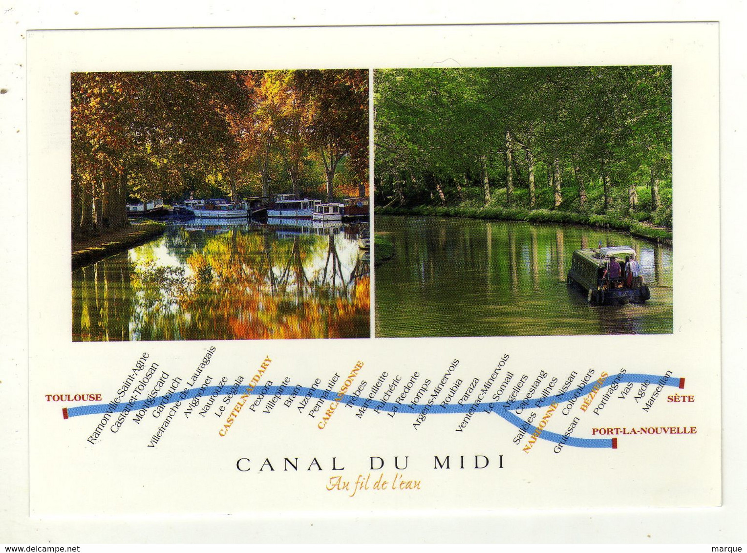 Cpm Canal Du Midi Au Fil De L' Eau De Toulouse à Sète - Midi-Pyrénées