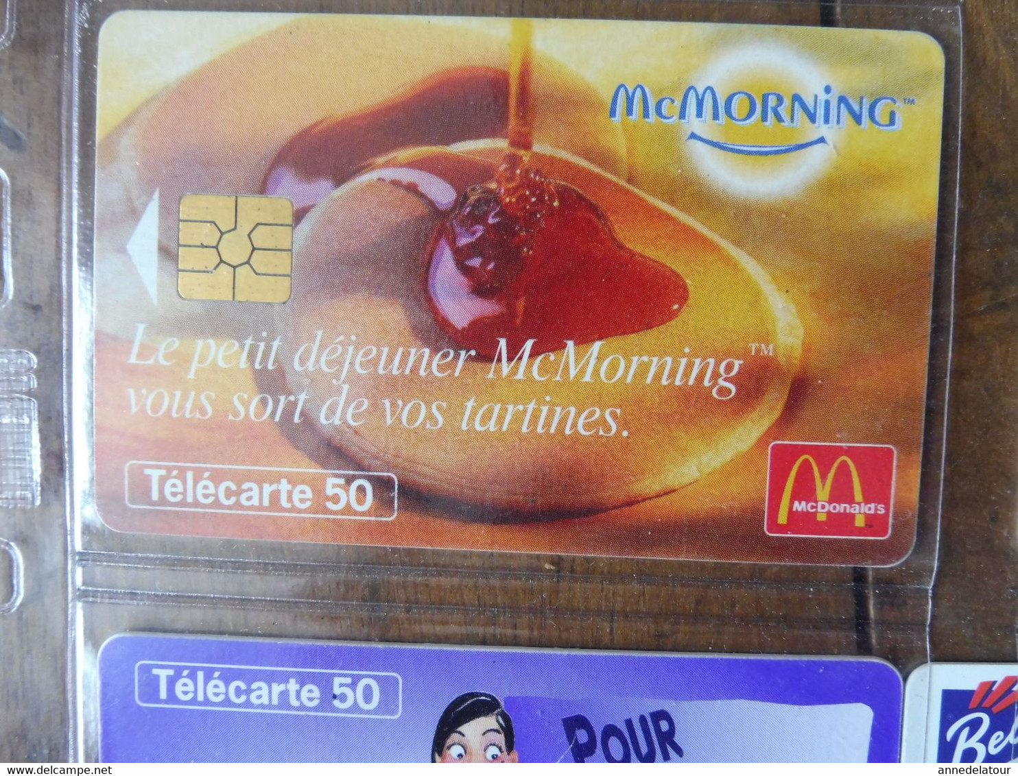 8 télécartes   (  McMORNING, WINNER TACO, Cracker Belin, Milka Lila Pause, nouveau Cracker Belin  )  FRANCE TELECOM