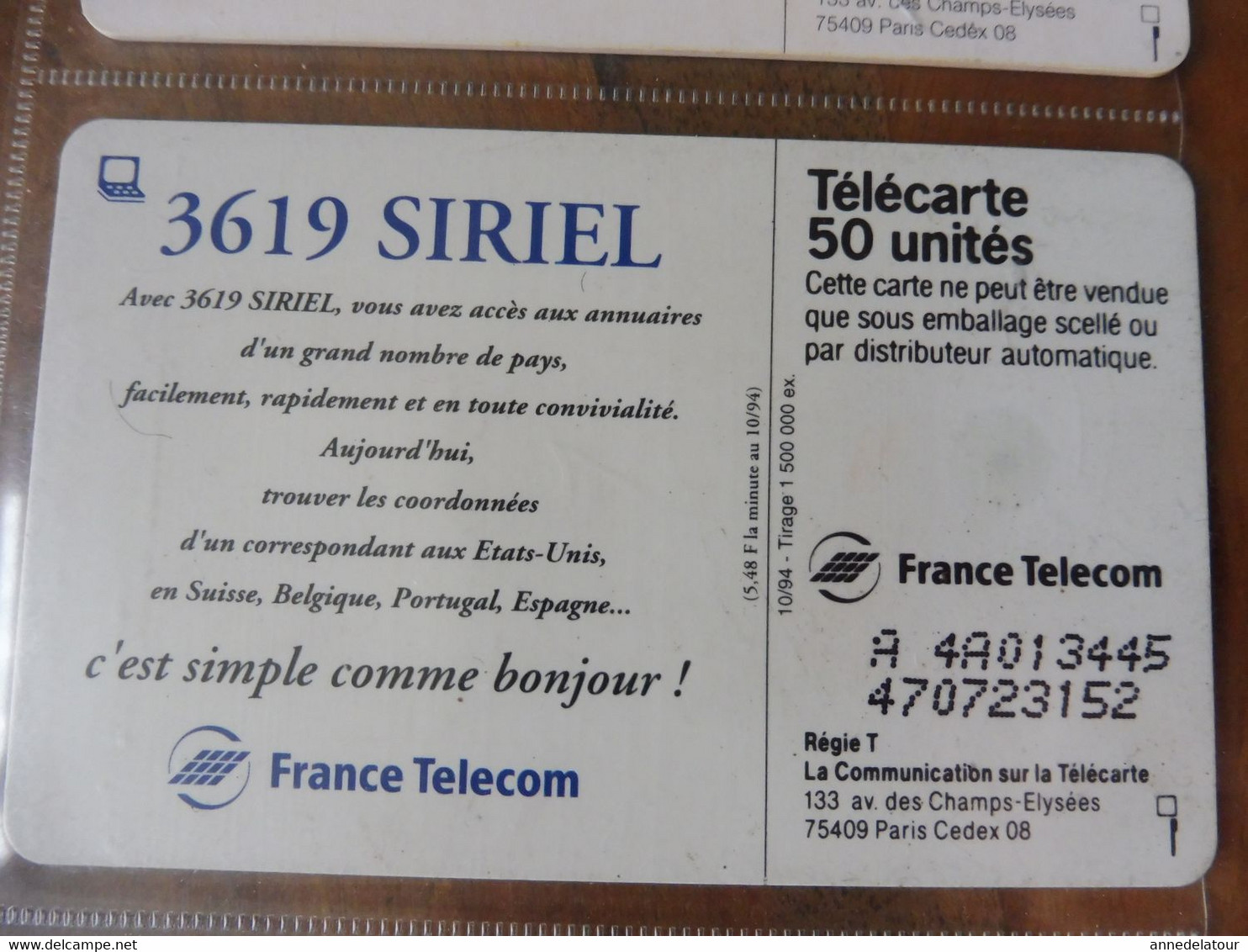 10 télécartes   ( promotion et explications du MINITEL)  FRANCE TELECOM (Magis, Siriel, Le Kiosque de l'Assemblée, etc )