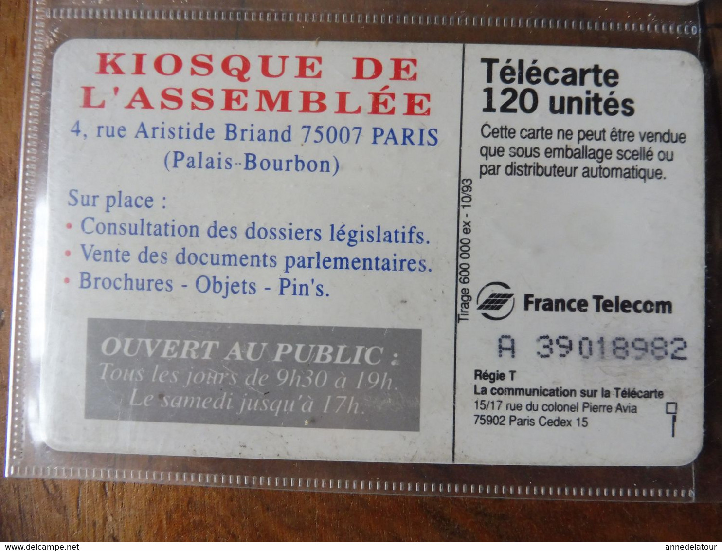 10 télécartes   ( promotion et explications du MINITEL)  FRANCE TELECOM (Magis, Siriel, Le Kiosque de l'Assemblée, etc )