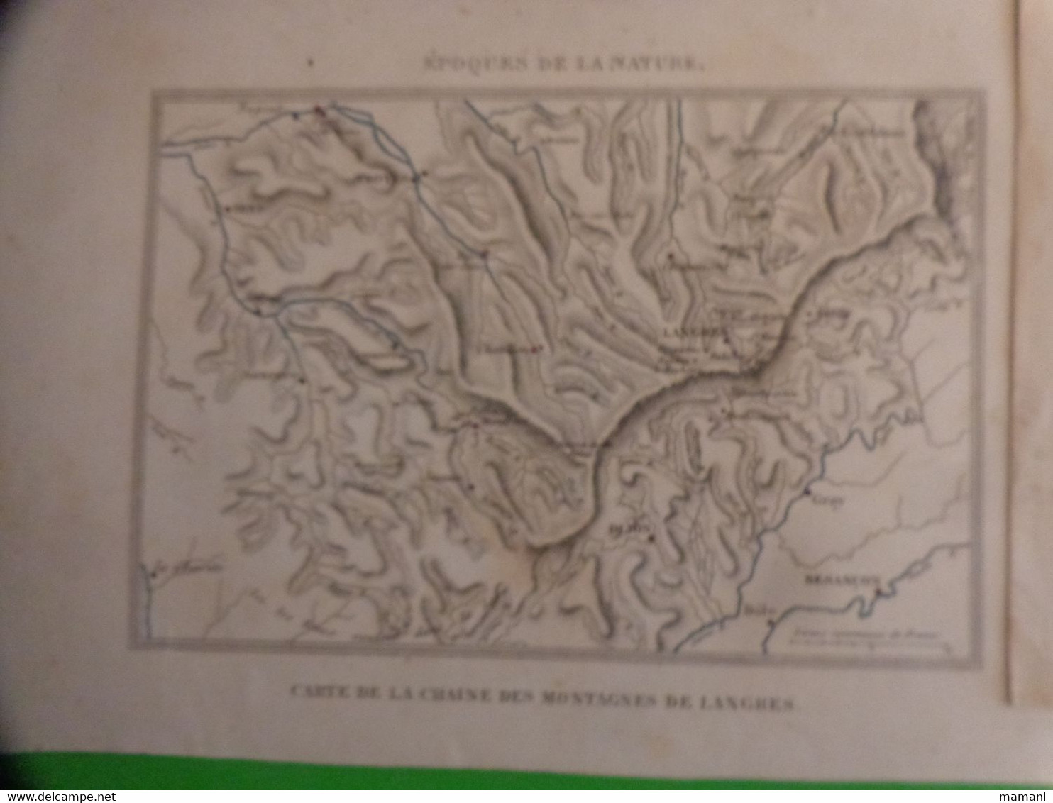 Carte De La Region Polaire-carte Du Nouveau Continent - Chaine De La Montagne De Langres Etc... - Monde