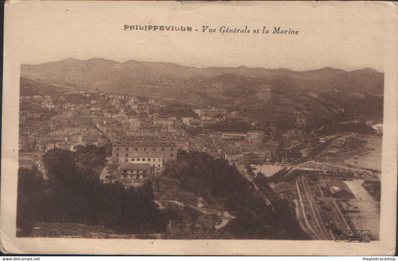 CPA ALGERIE PHILIPPEVILLE VUE GENERALE ALGER  MORE ALGERIA LISTED FOR SALE - Andere & Zonder Classificatie