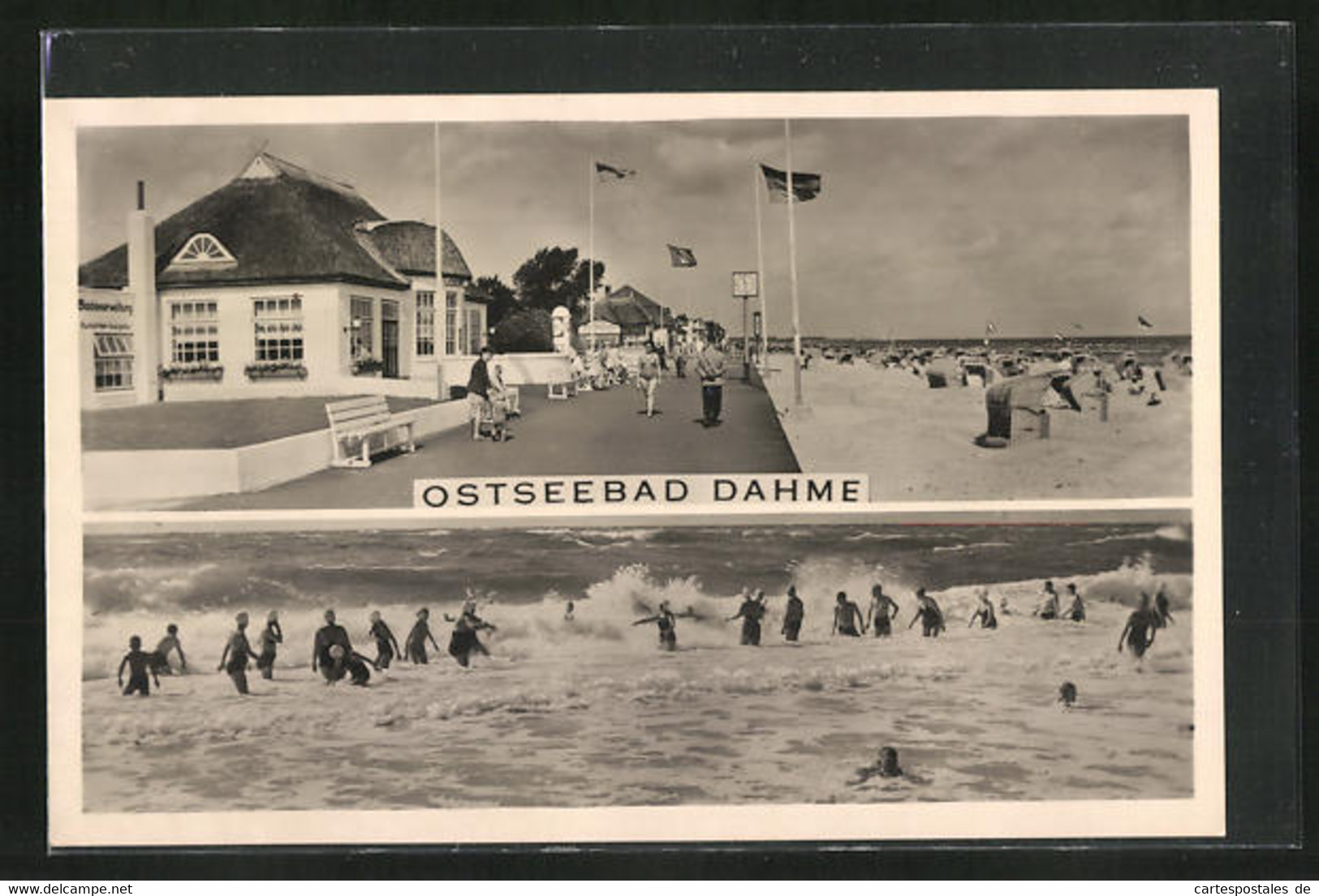 AK Dahme / Ostsee, Strandpartie - Dahme