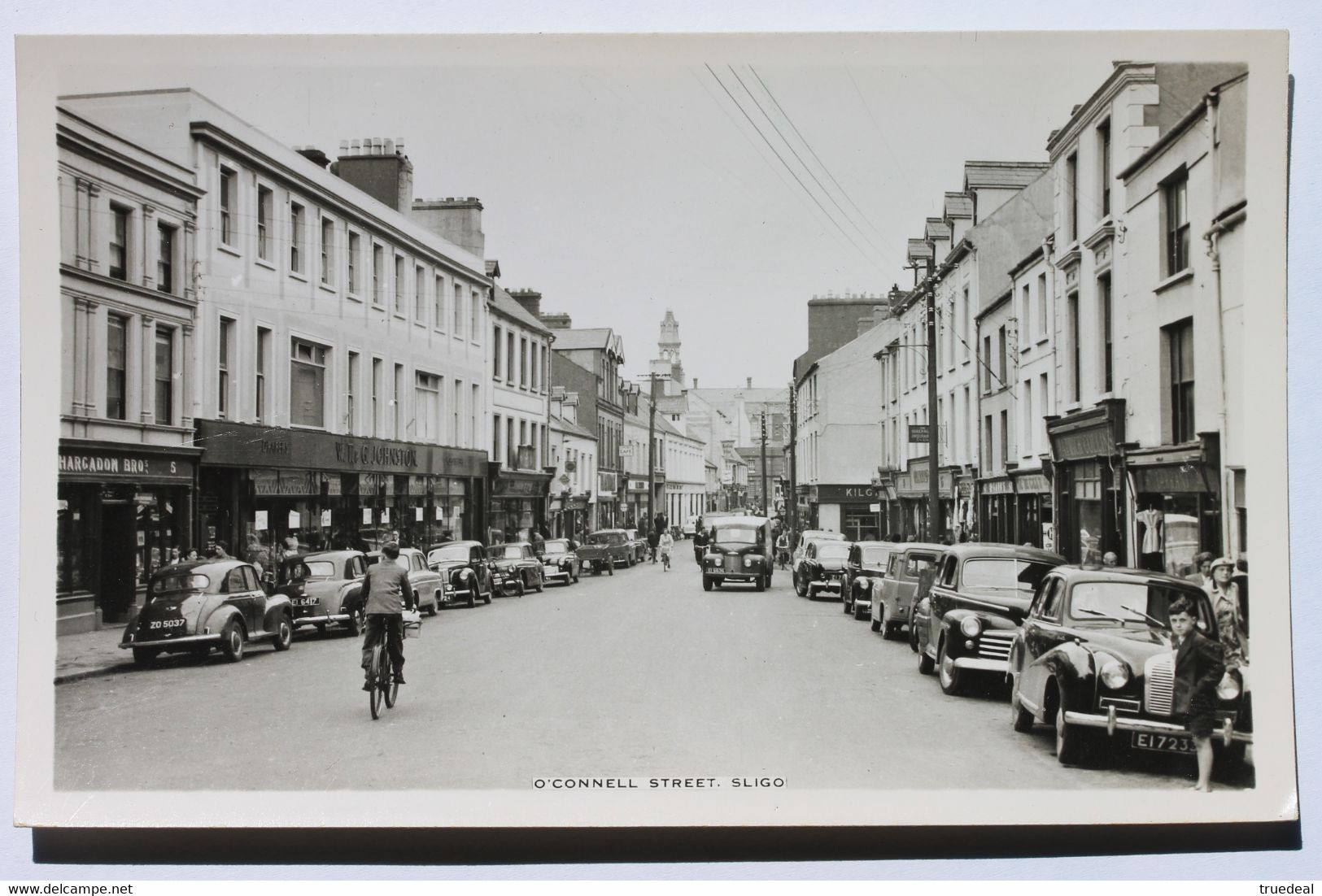 O’CONNELL STREET, SLIGO, IRELAND, Real Photo Postcard RPPC - Sligo