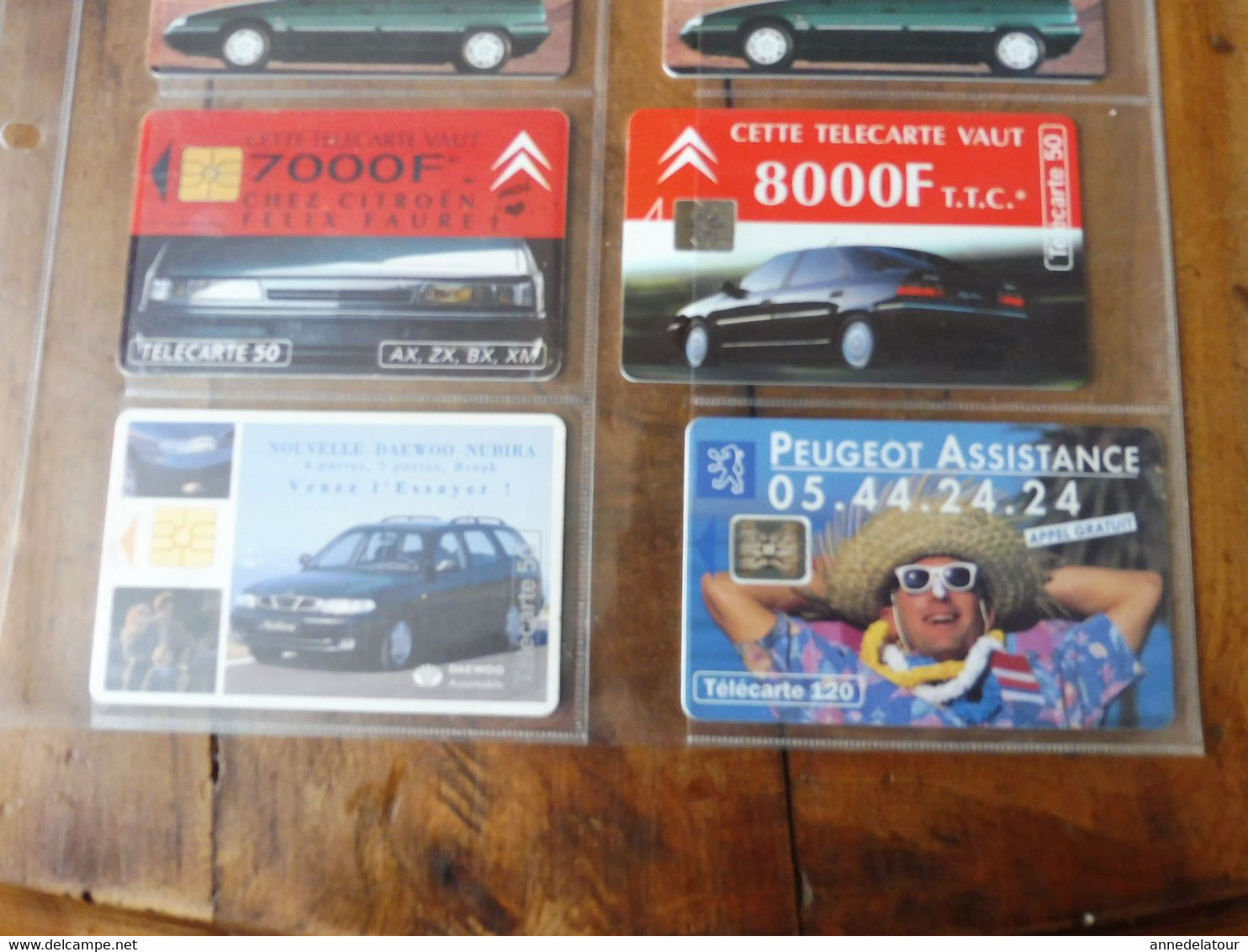 10 Télécartes (lié à L'automobile) FRANCE TELECOM  ->  Peugeot - Assistance, DAEWOO NUBIRA, Citroën, LAGUNA, MATRA, Etc - Coches