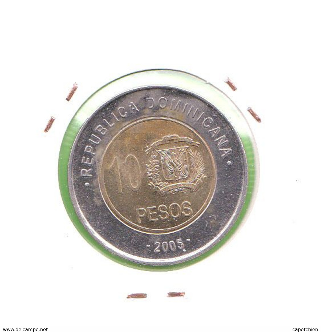 REPUBLIQUE DOMINICAINE / 10 PESOS / 2005 - Dominicana