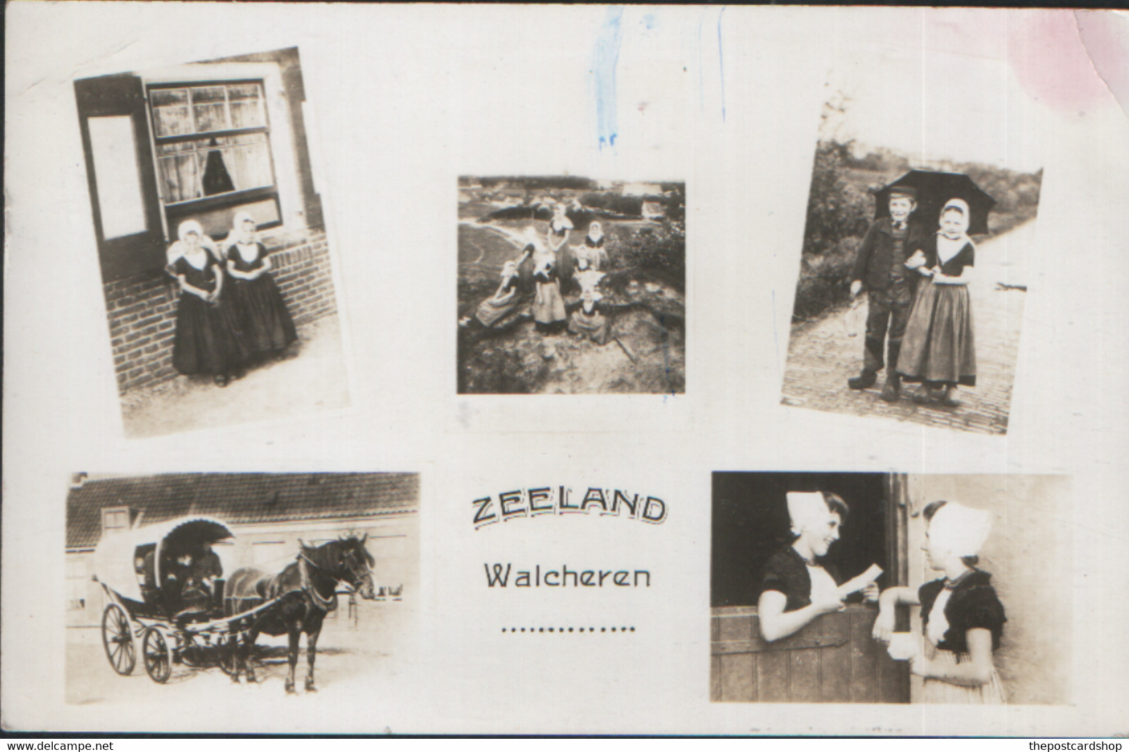 NETHERLANDS HOLLAND ZEELAND OVERIGEN WALCHEREN POSTALLY USED ZAANDAM 1946 - Altri & Non Classificati