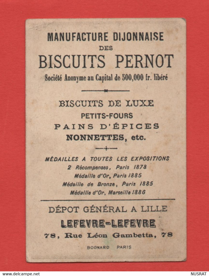 Biscuits Pernot, Chromo Lith. Bognard, Le Mascaret - Pernot
