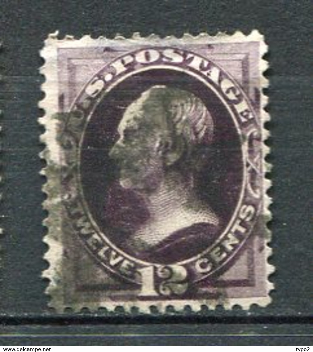 E-U 1870 Yv. N° 56 , SCOTT N° 162 Continental Bank   (o)  12c Henry Clay Violet Noir Cote 90 Euro BE R 2 Scans - Usados