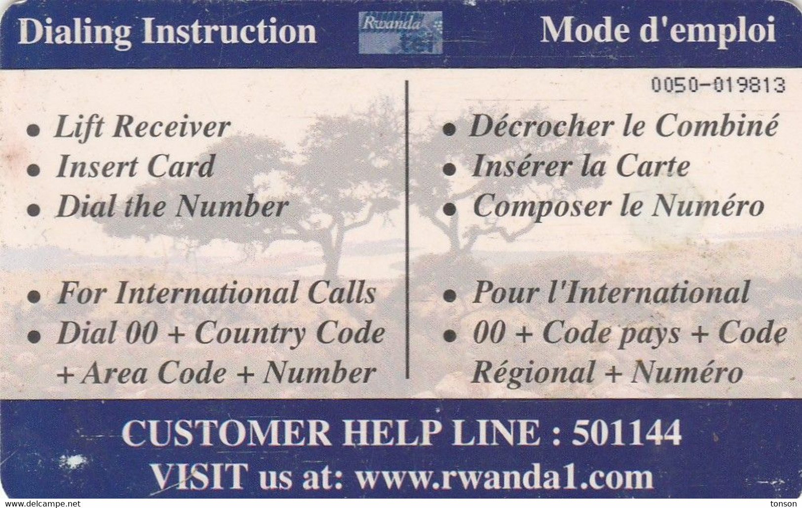 Rwanda, RWA-06, 5000 Frw, Gorilla, 2 Scans.  Please Read. - Ruanda