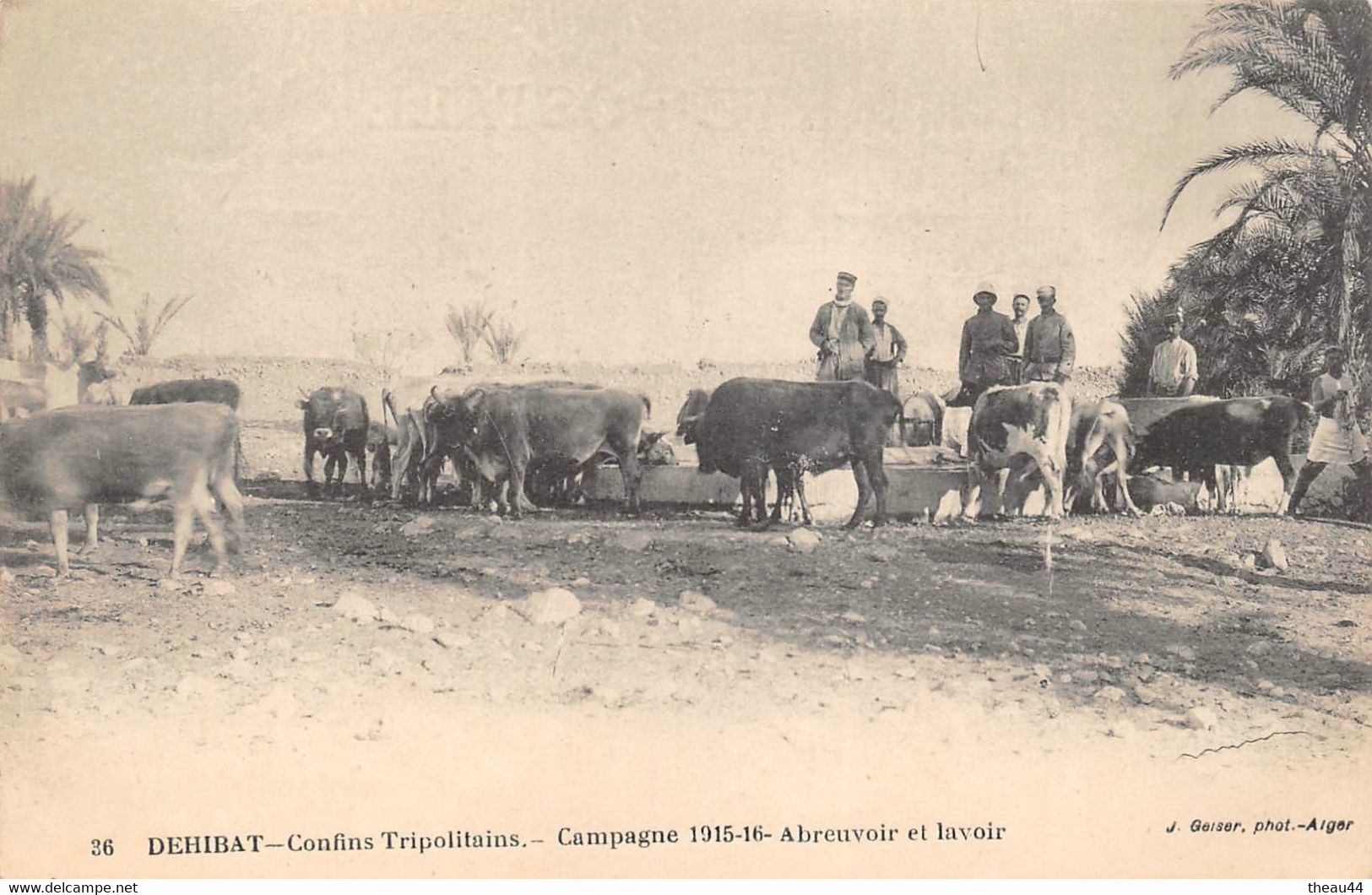 MAROC - DEHIBAT (Confins Tripolitains) - Campagne 1915-16 - Abreuvoir Et Lavoir - Other & Unclassified