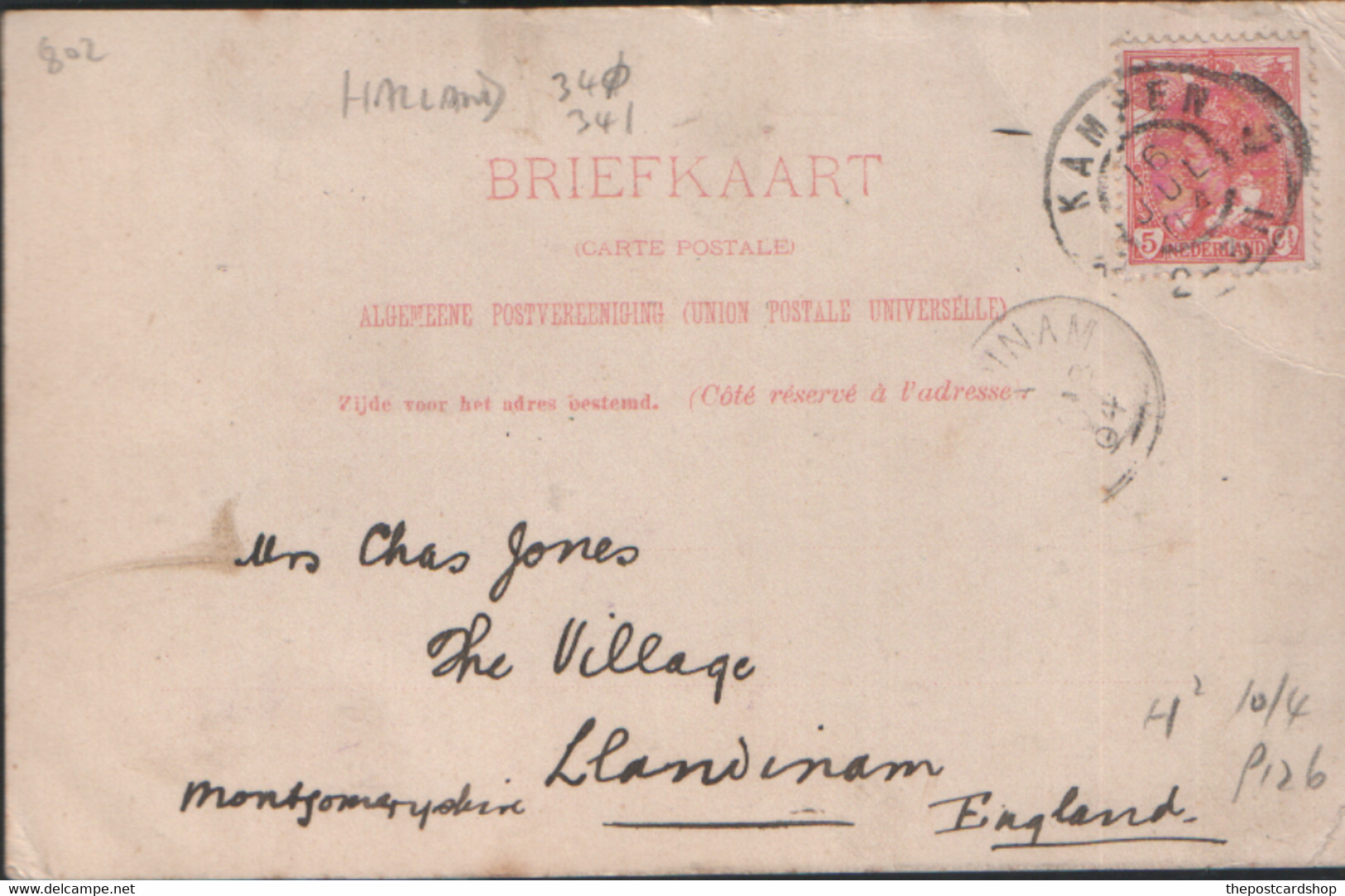 ZUTPHEN S' GRAVENHOF GELDERLAND Netherlands UNDIVIDED BACK HOLLAND USED BRIEFKAART - Zutphen