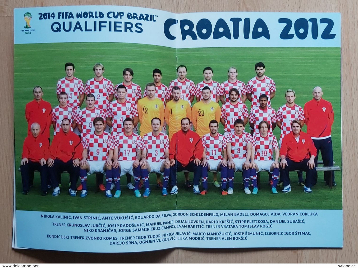 CROATIA Vs WALES, QUALIFICATIONS FOR FIFA WORLD CUP BRAZIL 2014,    16.10. 2012 FOOTBALL CROATIA FOOTBALL MATCH PROGRAM - Livres