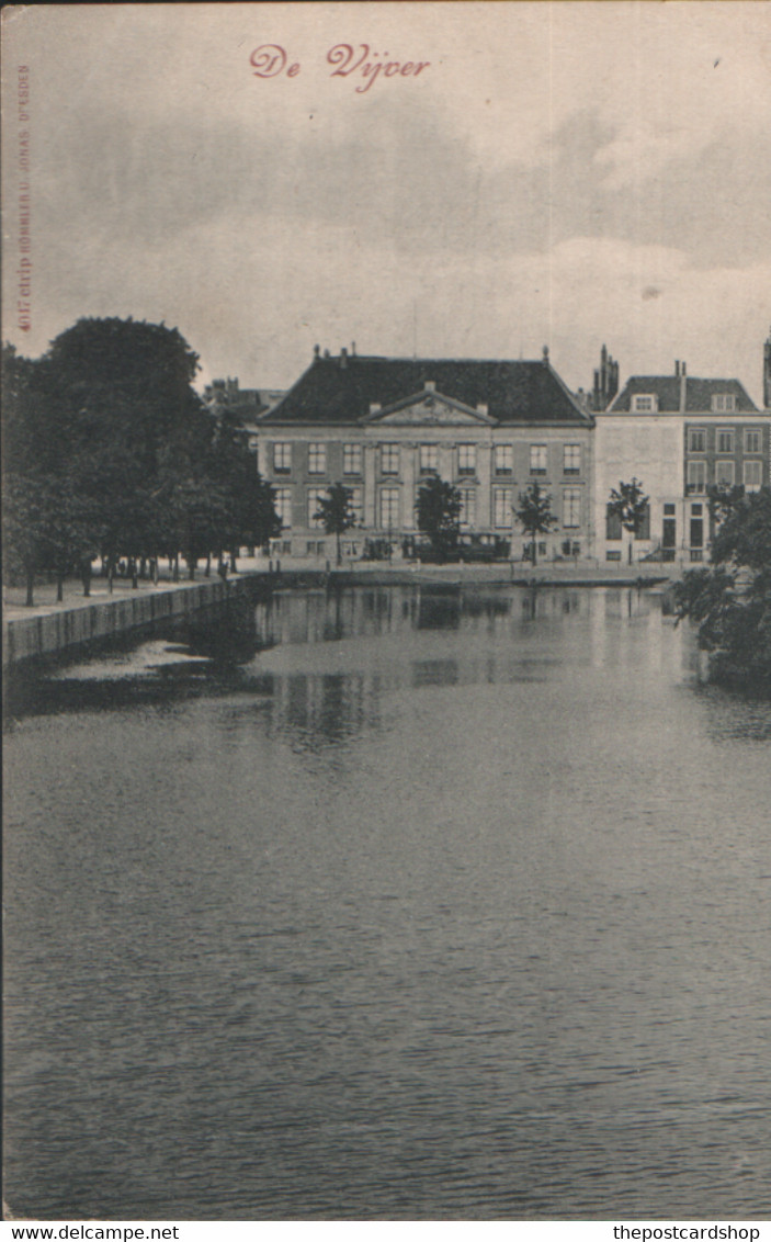 &#9829; HOLLAND DEN HAAG S-GRAVENAGE DE VIJVER USED 1905 Netherlands HOLLAND  BRIEFKAART - Den Haag ('s-Gravenhage)