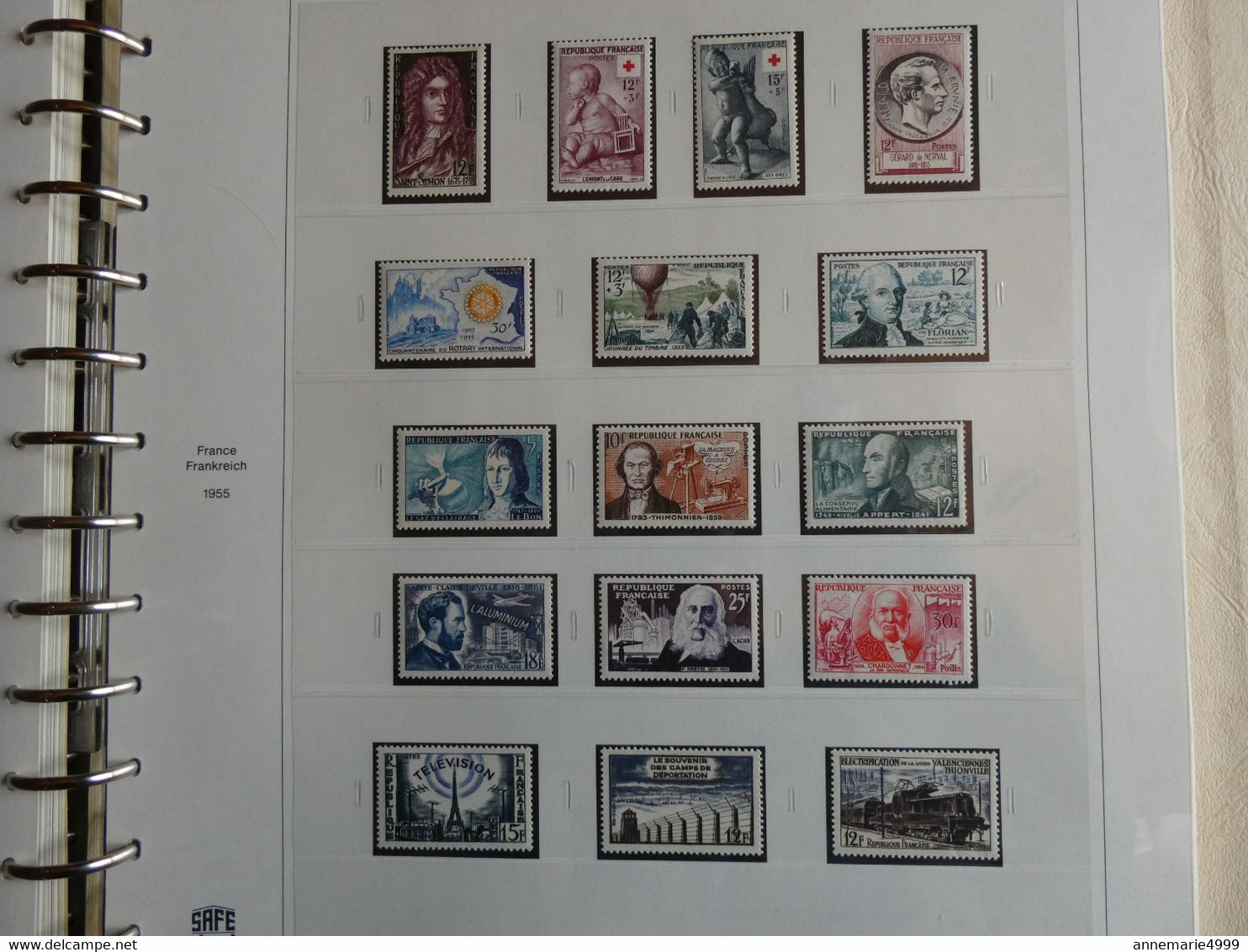 FRANCE Collection 1950 à 1959 Complète Neufs sans charnière Cote plus de 1400 €