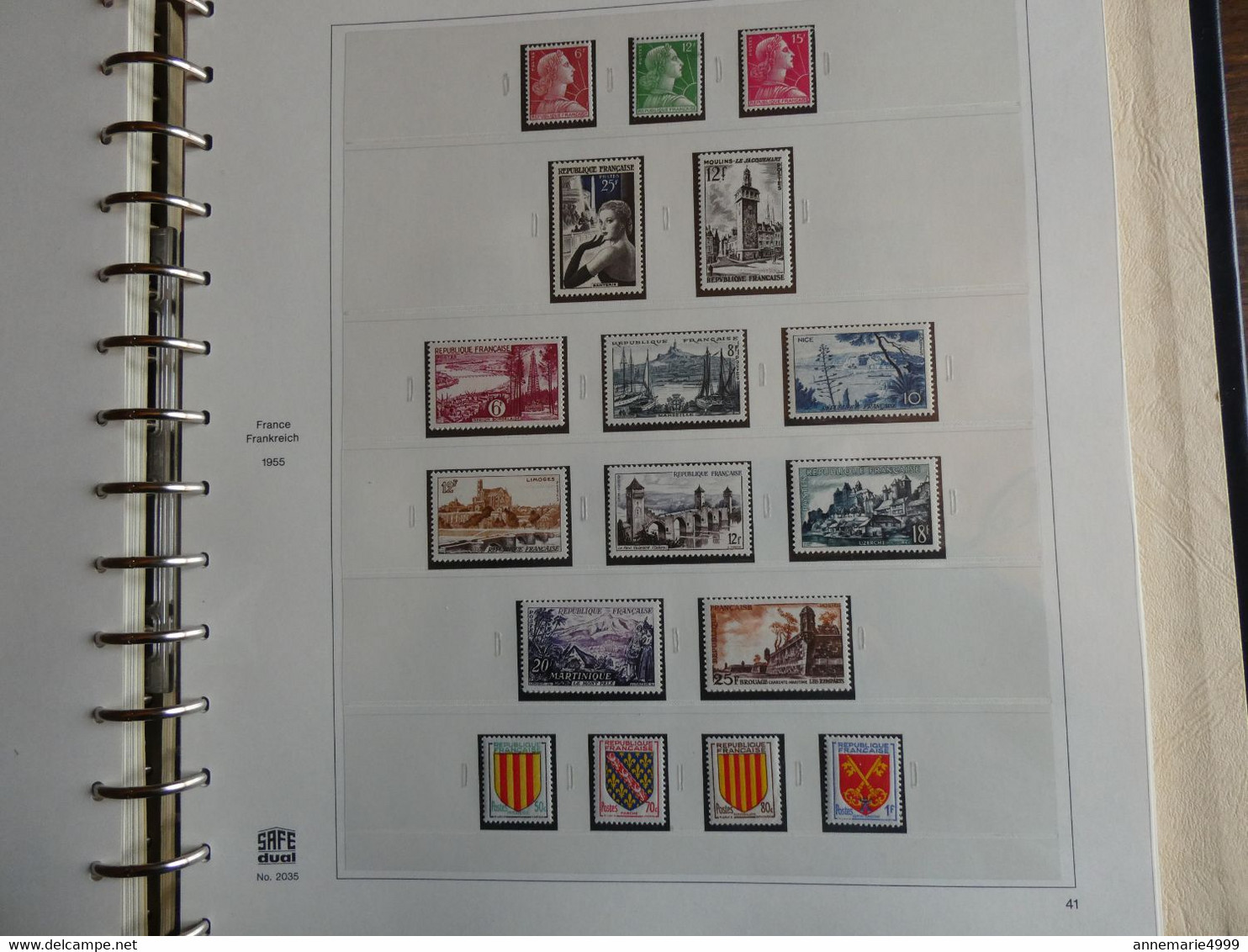 FRANCE Collection 1950 à 1959 Complète Neufs sans charnière Cote plus de 1400 €