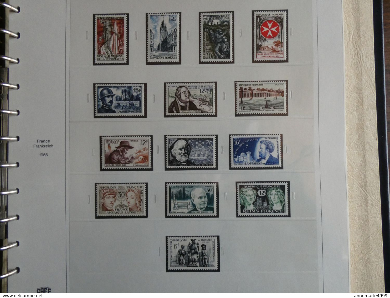 FRANCE Collection 1950 à 1959 Complète Neufs sans charnière Cote plus de 1400 €