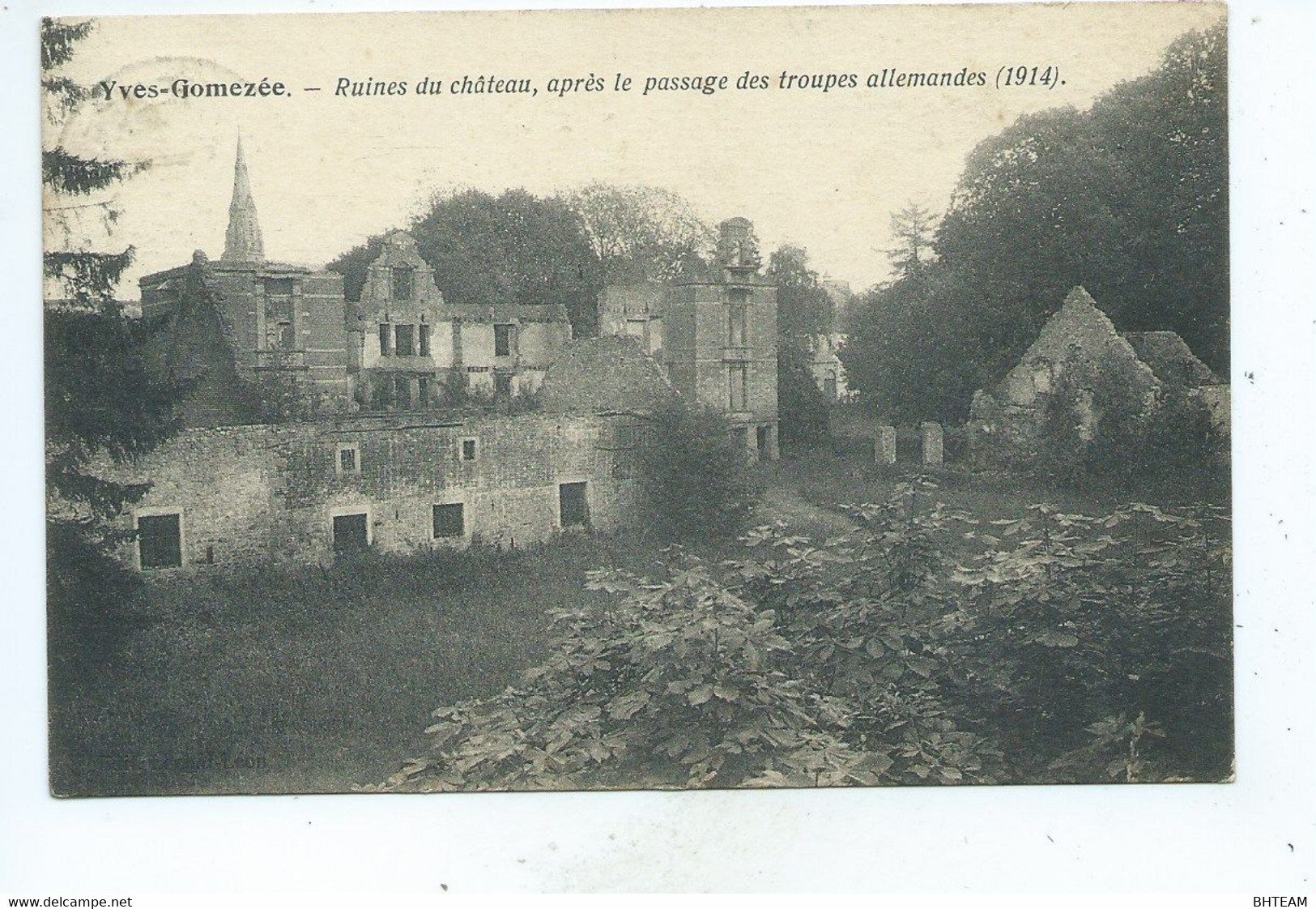 Yves Gomezée Ruines Du Château Après Le Passage Des Allemands - Walcourt