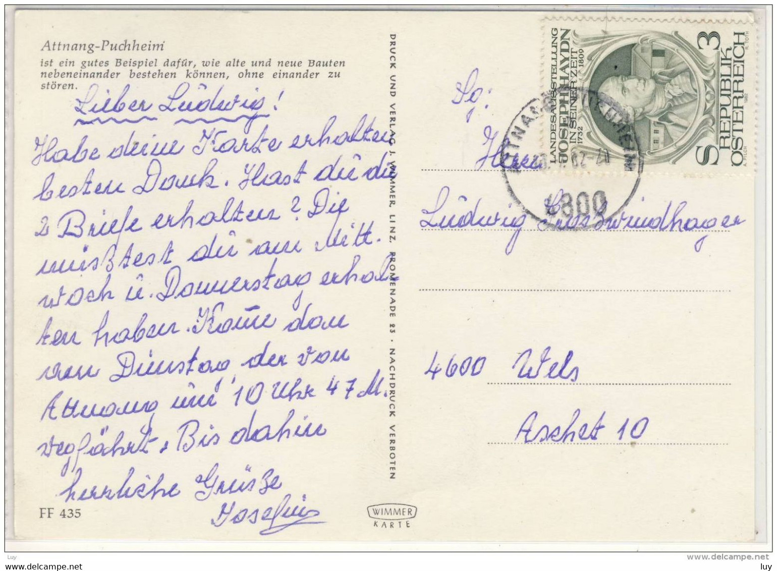 ATTNANG-PUCHHEIM - Mehrbildkarte , Nice Stamp, Sondermarke - Attnang-Pucheim