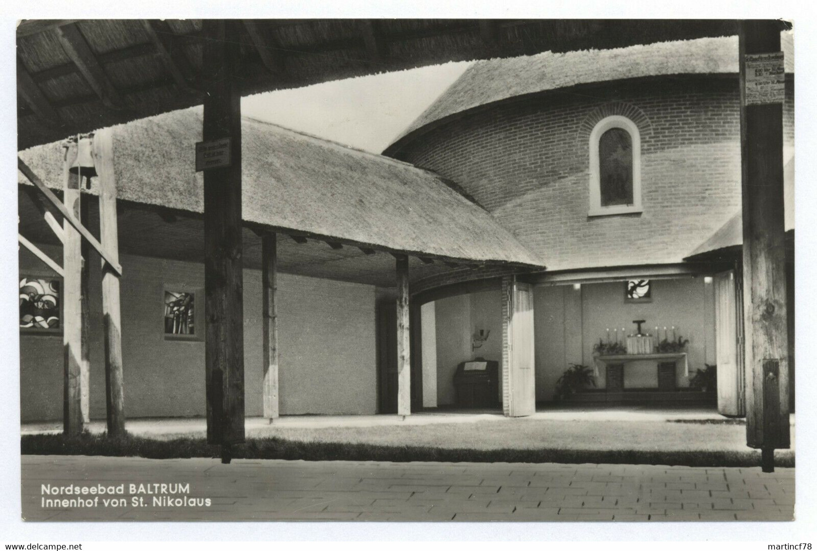 2985 Nordseebad Baltrum Innenhof Von St. Nikolaus 1971 - Aurich