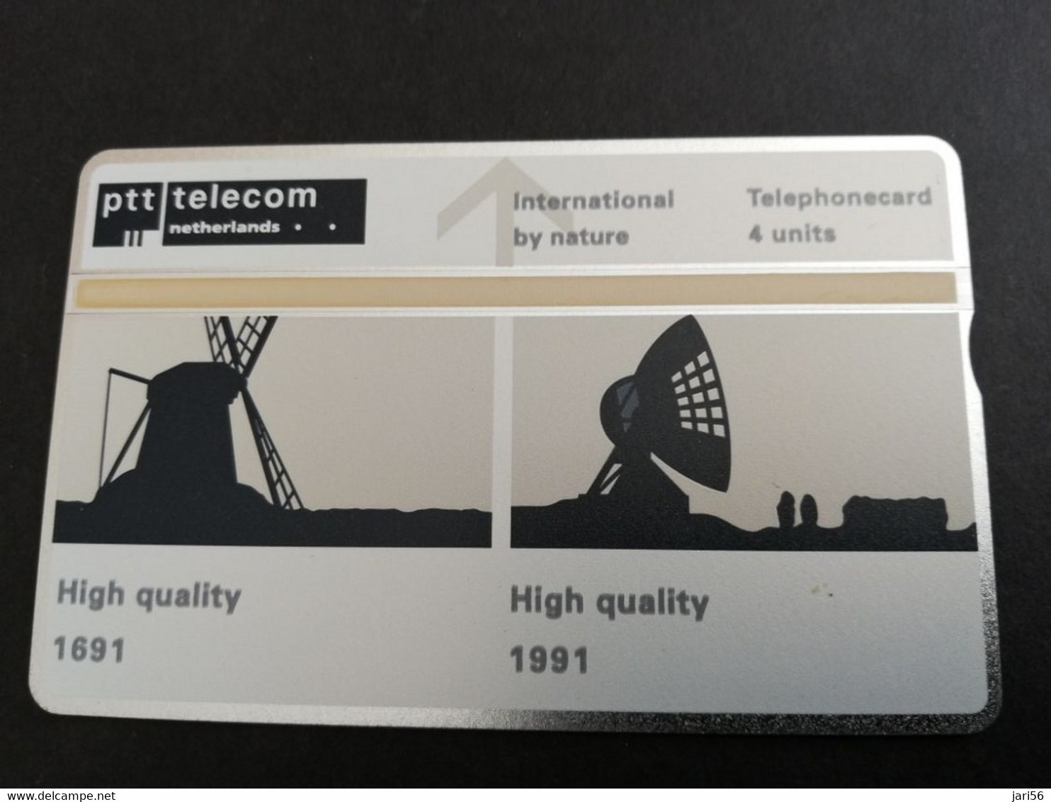 NETHERLANDS  L & G CARD GENEVE 1991 MILL/ SATELITE DISH   4 UNITS MINT CARD    ** 5892** - Unclassified