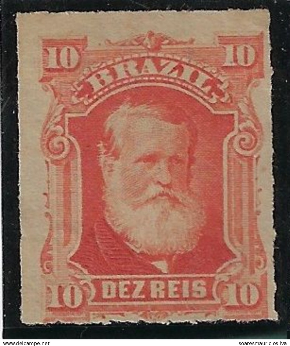 Brazil Year 1877 RHM-37 Stamp Emperor D. Pedro II 10 Réis Unused - Ongebruikt