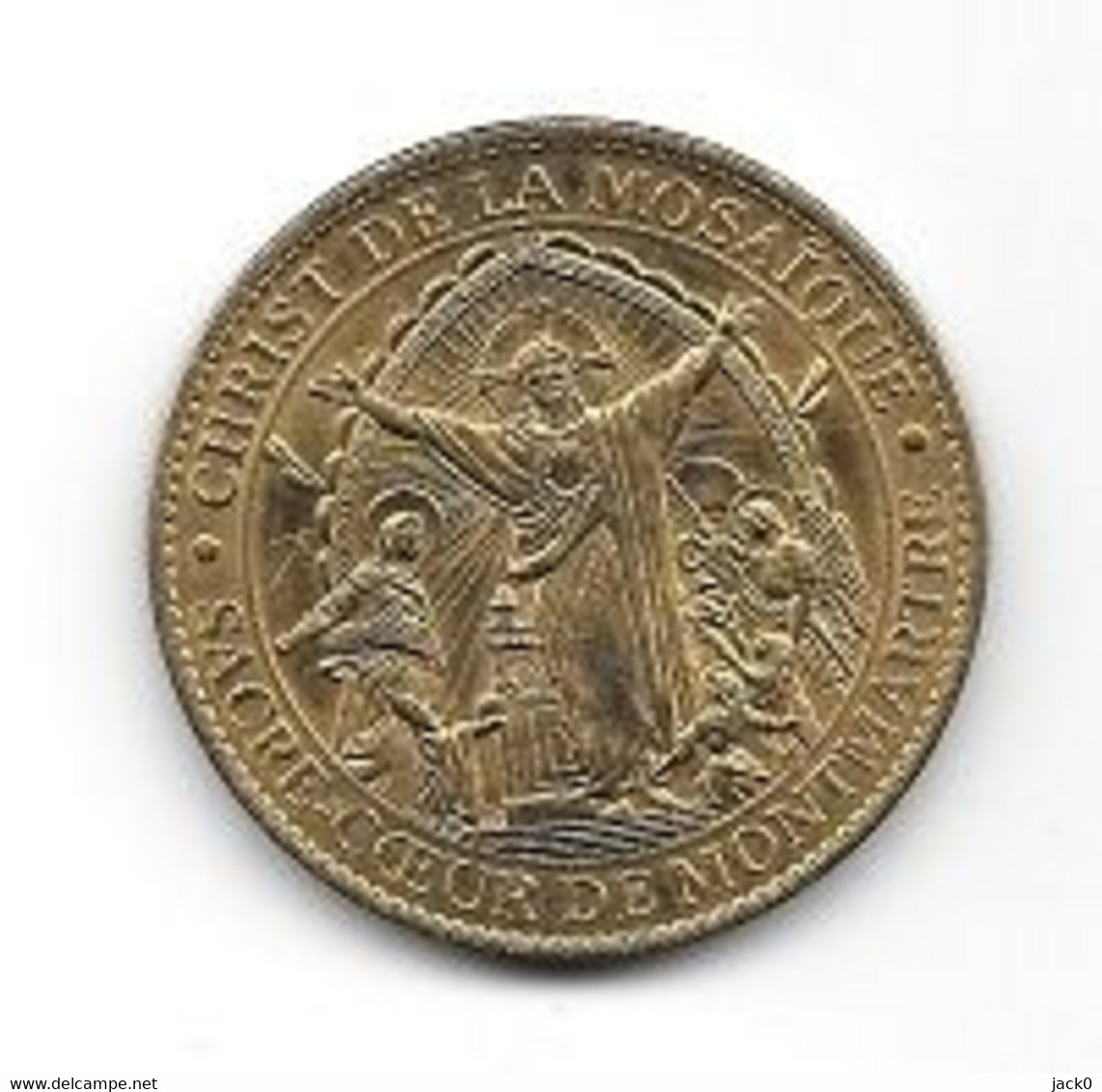 Médaille  Touristique  SACRE  COEUR  DE  MONTMARTRE, CHRIST  DE  LA  MOSAÏQUE - 2012