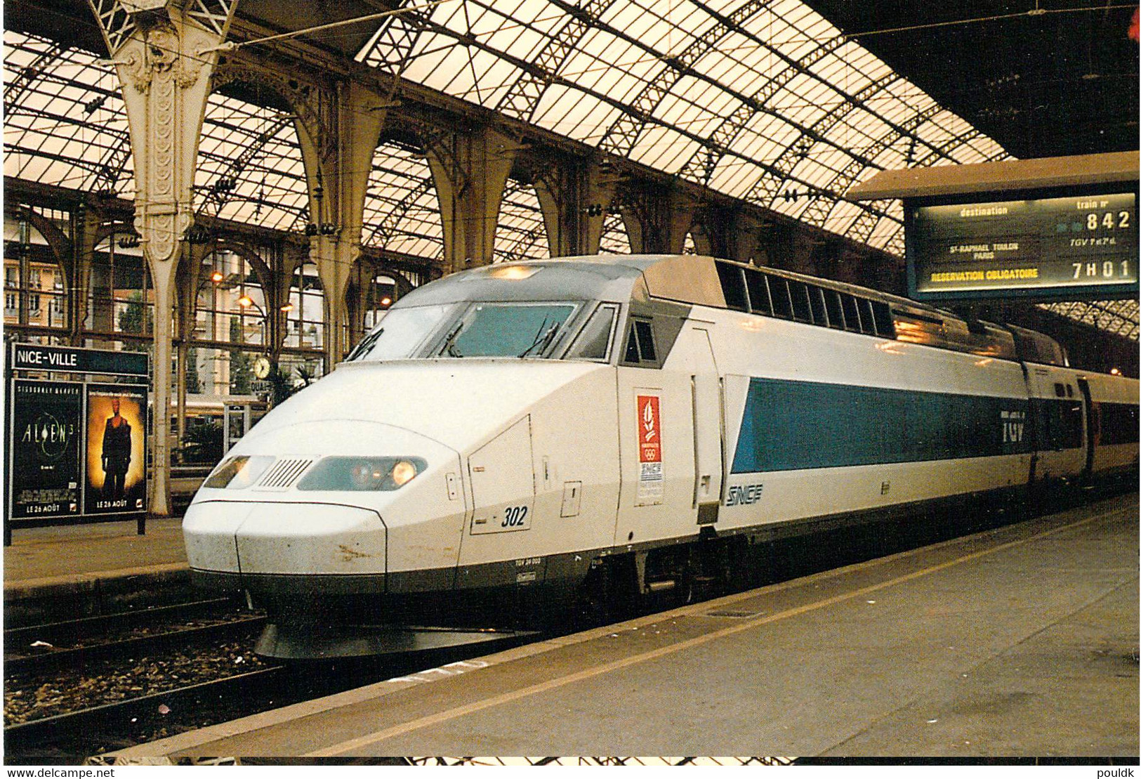 France Postcard 1992 Albertville Olympic Games - TGV   W/Ad For The Games On Sides Mint (G134-43) - Winter 1992: Albertville