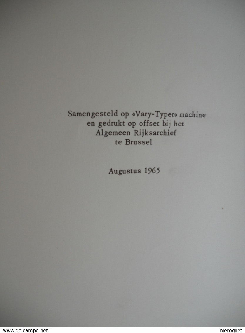 IZEGEM 1965 JUBILEUM JAAR CONFRERIE H  BARBARA Catalogus tentoonstelling stadhuis door gilde de bosseniers + ten mandere