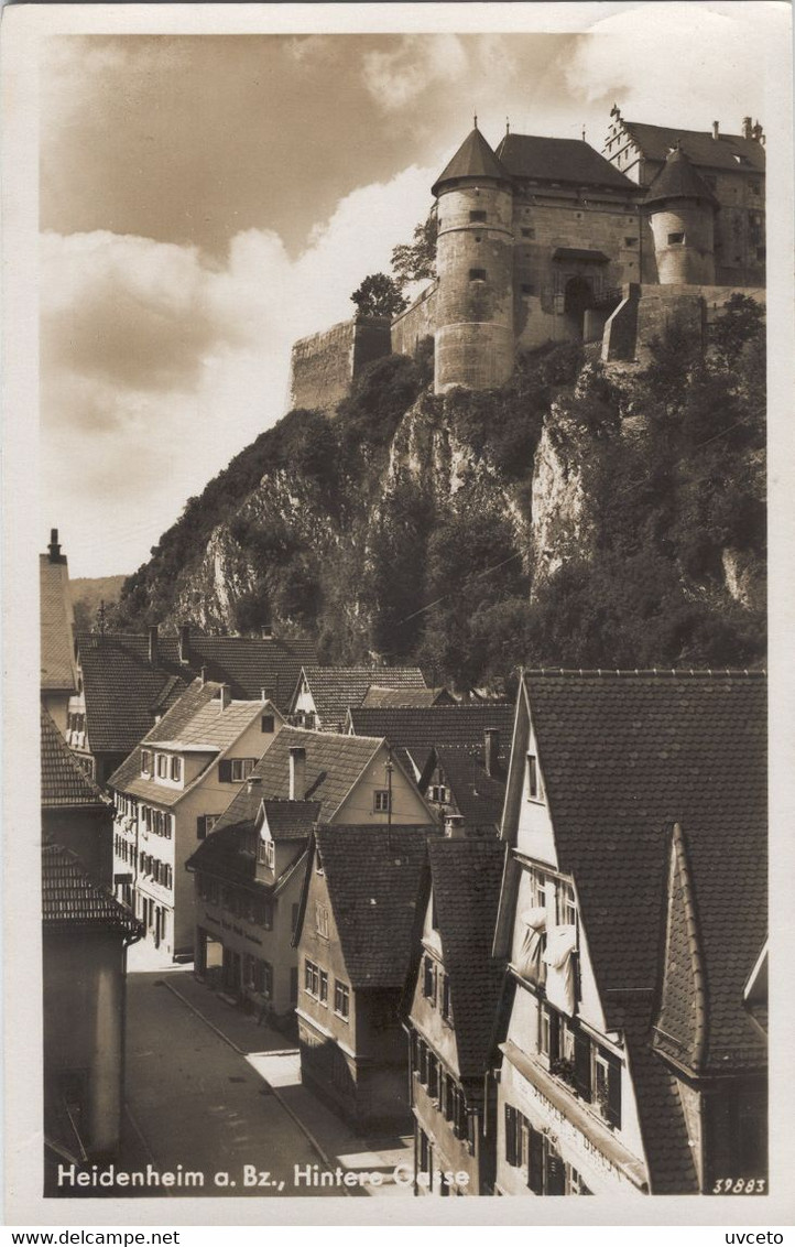 A51d Germany, Heidenheim Brenz, Hintere, Gasse, Schloss, Helle, 1937 - Heidenheim