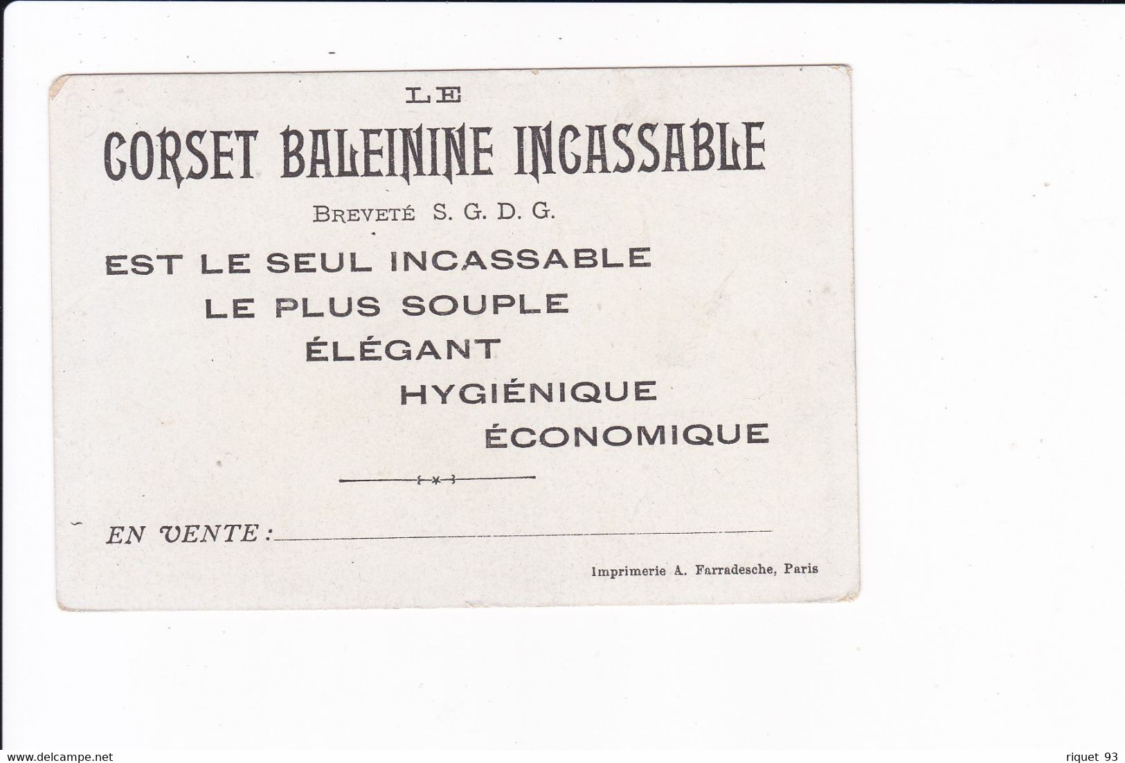 Lot 2 Images - Le CORSET BALEININE INCASSABLE - Papillons - Other & Unclassified