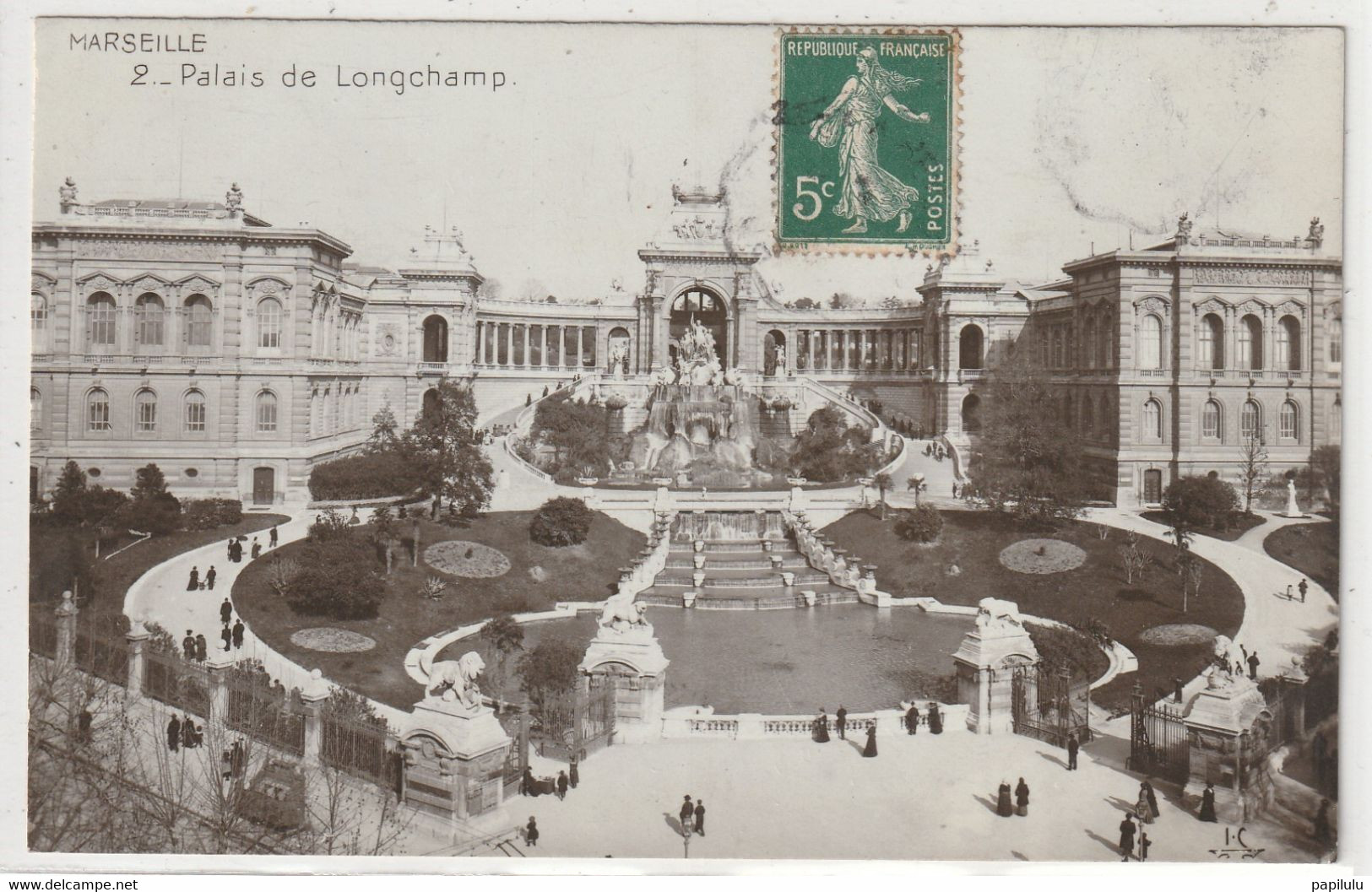 DEPT 13 : édit. I C N° 2 : Marseille Palais De Longchamp - Cinq Avenues, Chave, Blancarde, Chutes Lavies
