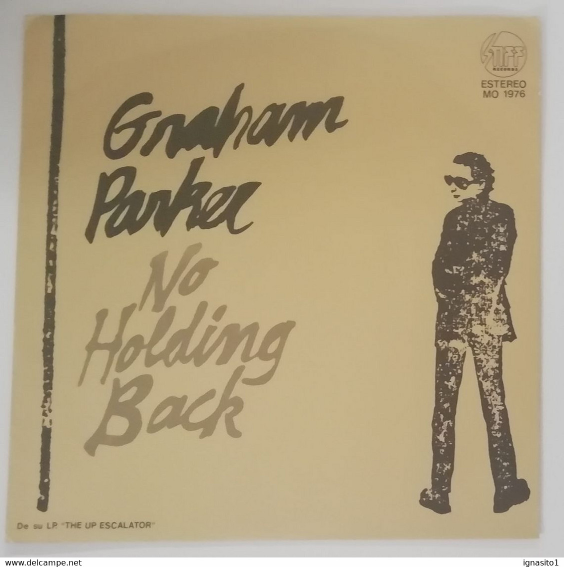 Graham Parker - No Holding Back / Mercury Poisoning - Disco Promocional - Año 1976 - Otros - Canción Española