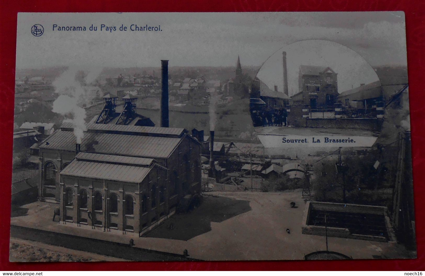 CPA Panorama Du Pays De Charleroi - Souvret La Brasserie - Charbonnage - Courcelles