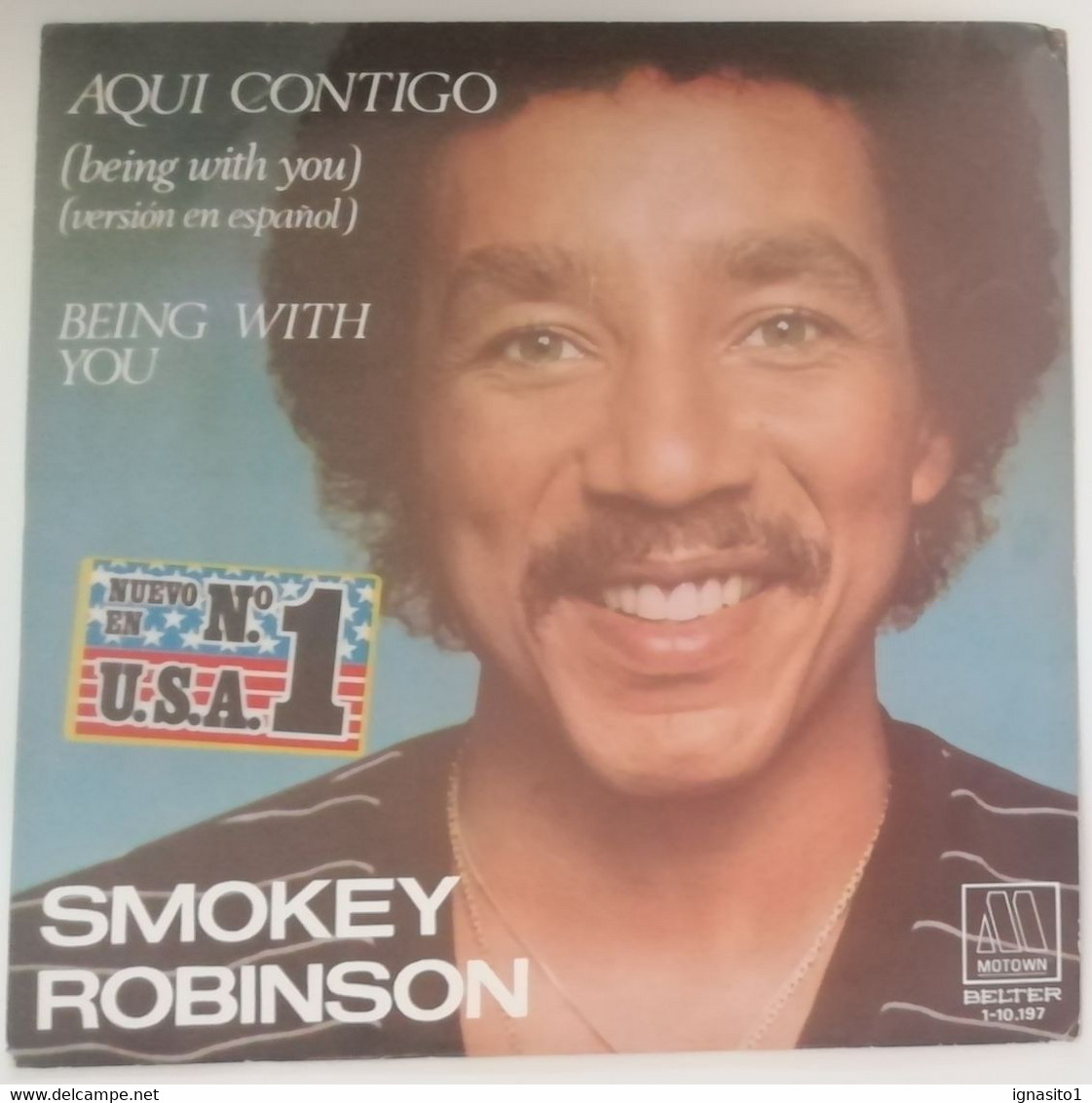 Smokey Robinson - Aqui Contigo / Being With You - Año 1981 - Otros - Canción Española