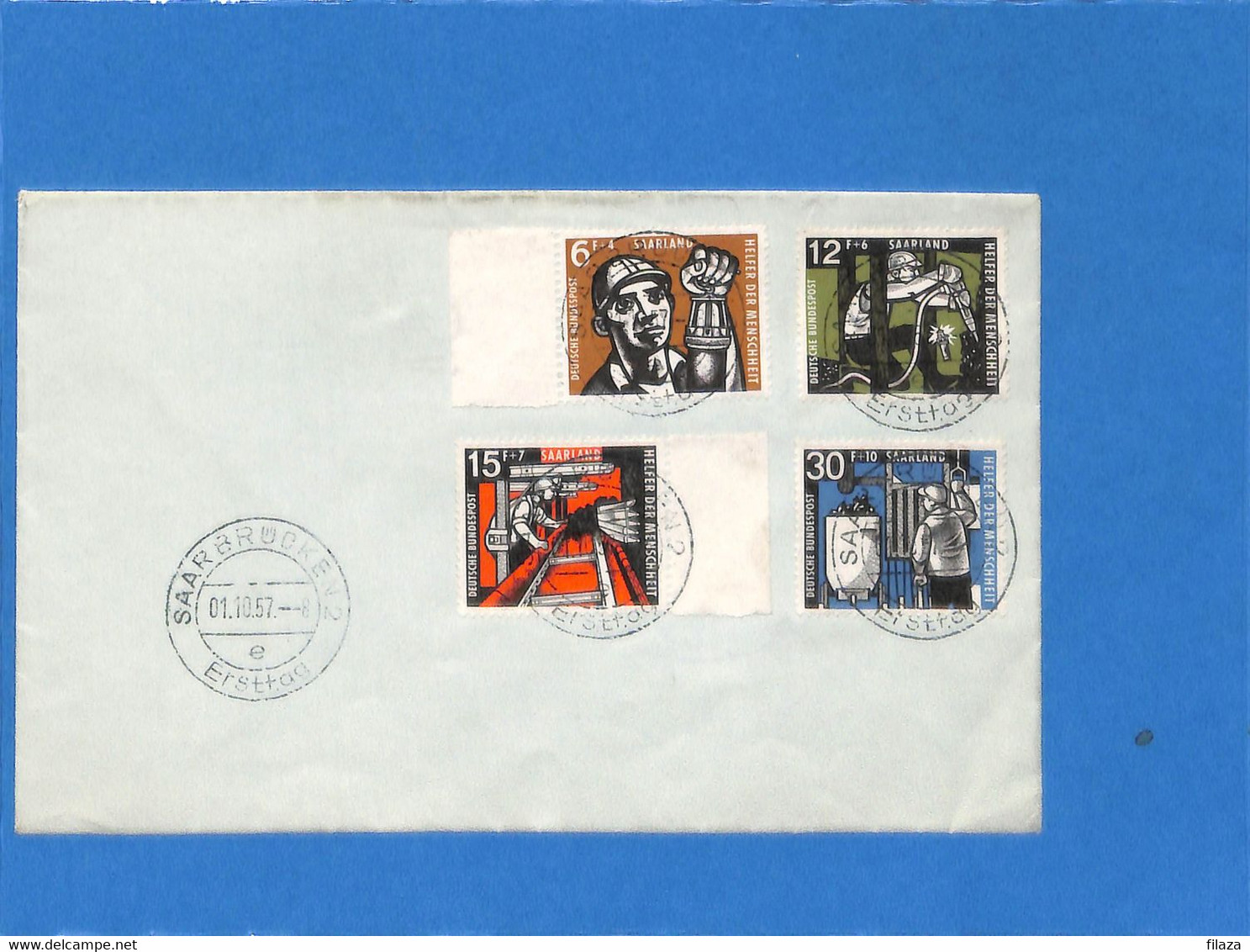 Saar 1957 Lettre De Saarbrücken (G2674) - Cartas & Documentos