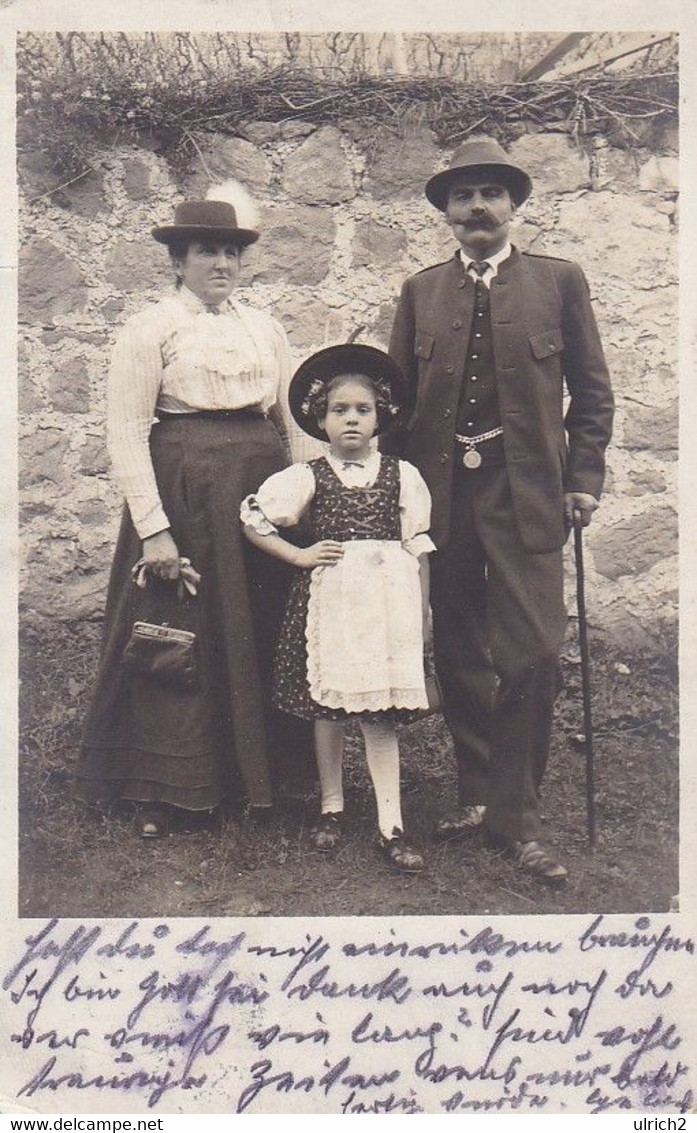 AK Foto Ehepaar Mit Tochter In Tracht - Bozen Südtirol 1914 (57073) - People