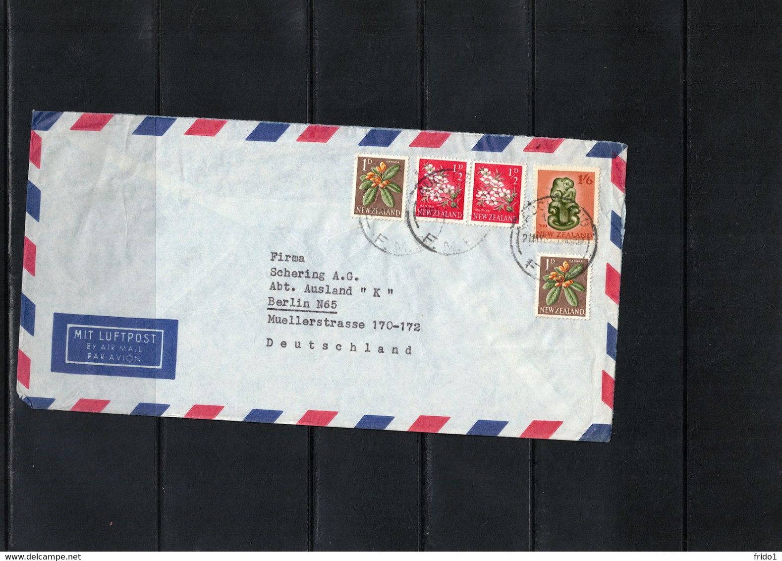 New Zealand Interesting Airmail Letter - Brieven En Documenten