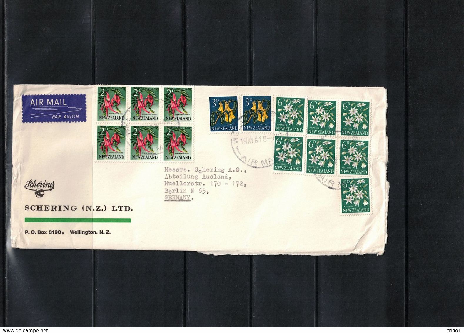 New Zealand 1961 Interesting Airmail Letter - Brieven En Documenten